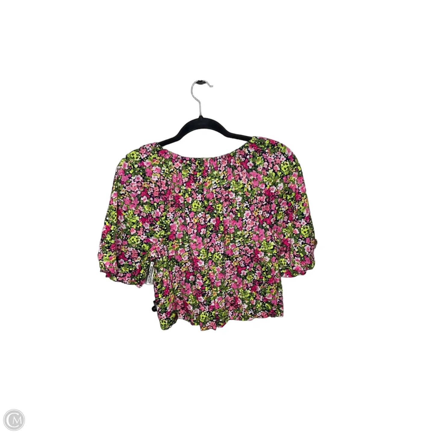 Top Short Sleeve By Crown And Ivy In Floral Print, Size: M