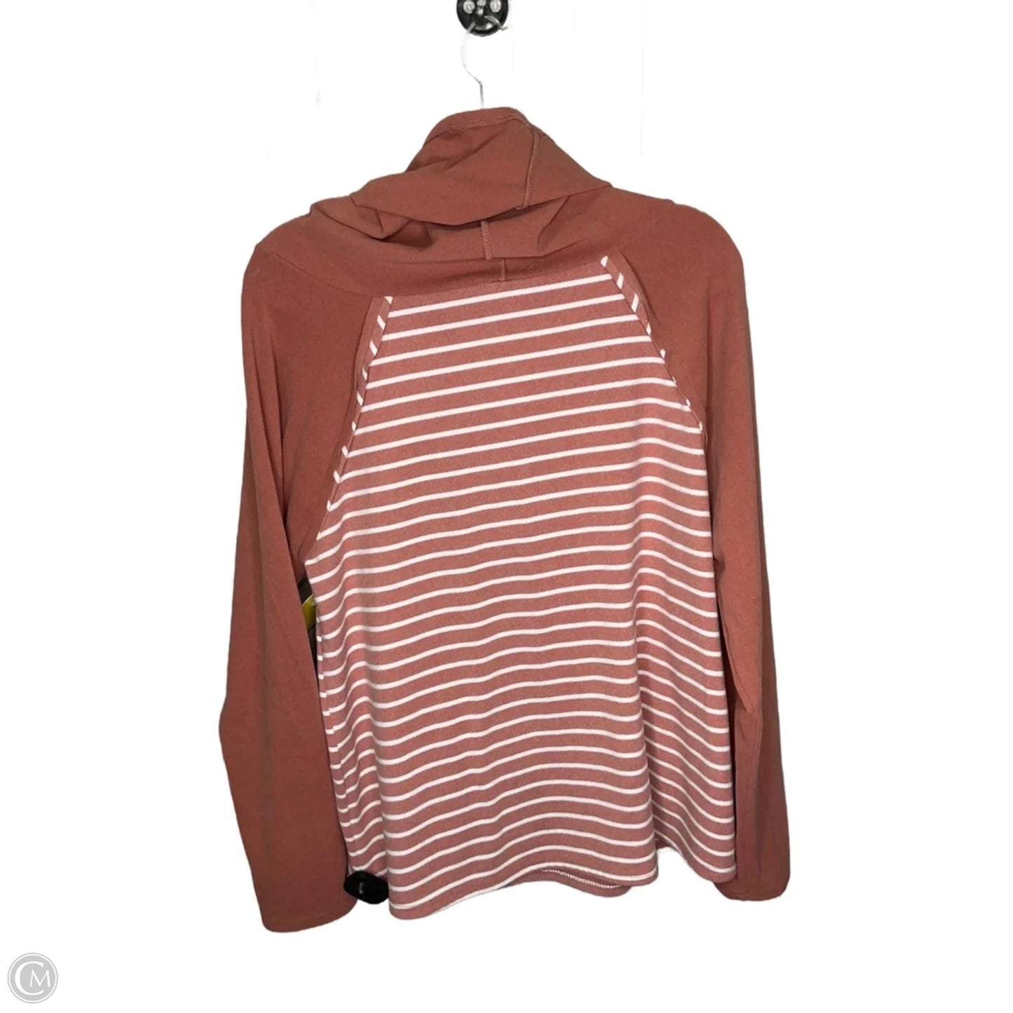 Sweater By Clothes Mentor In Pink & White, Size: Xl