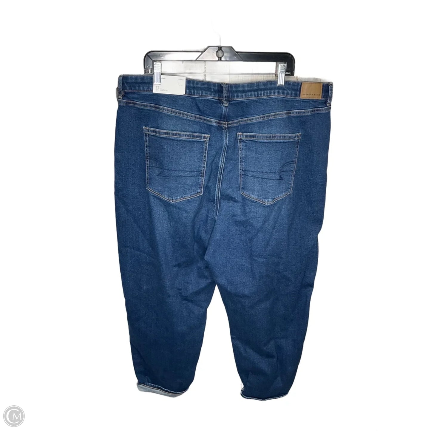 Jeans Straight By American Eagle In Blue, Size: 22