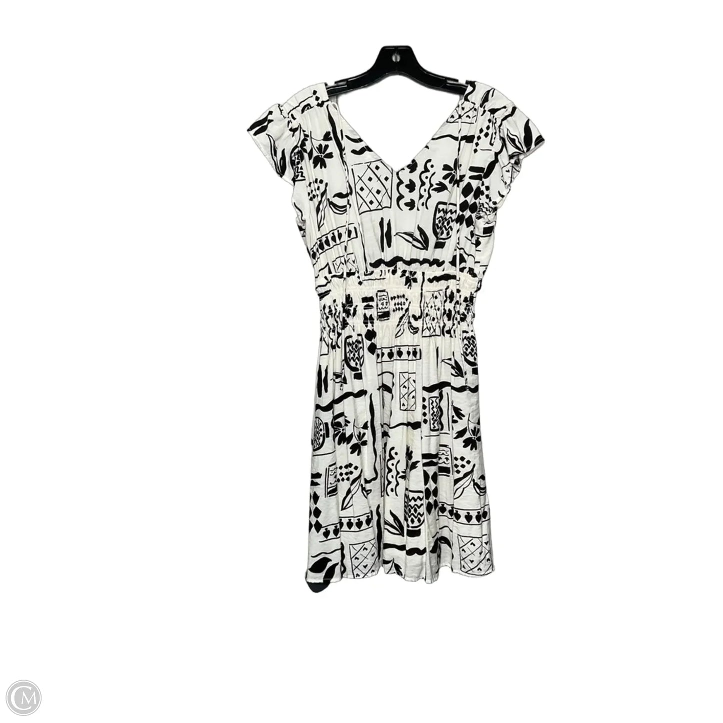 Dress Casual Short By Blu Pepper In Black & White, Size: L