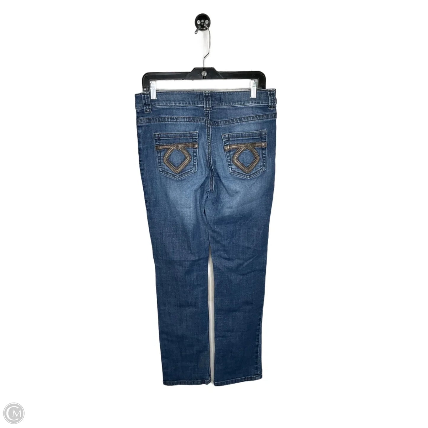 Jeans Straight By Lee In Blue Denim, Size: 10