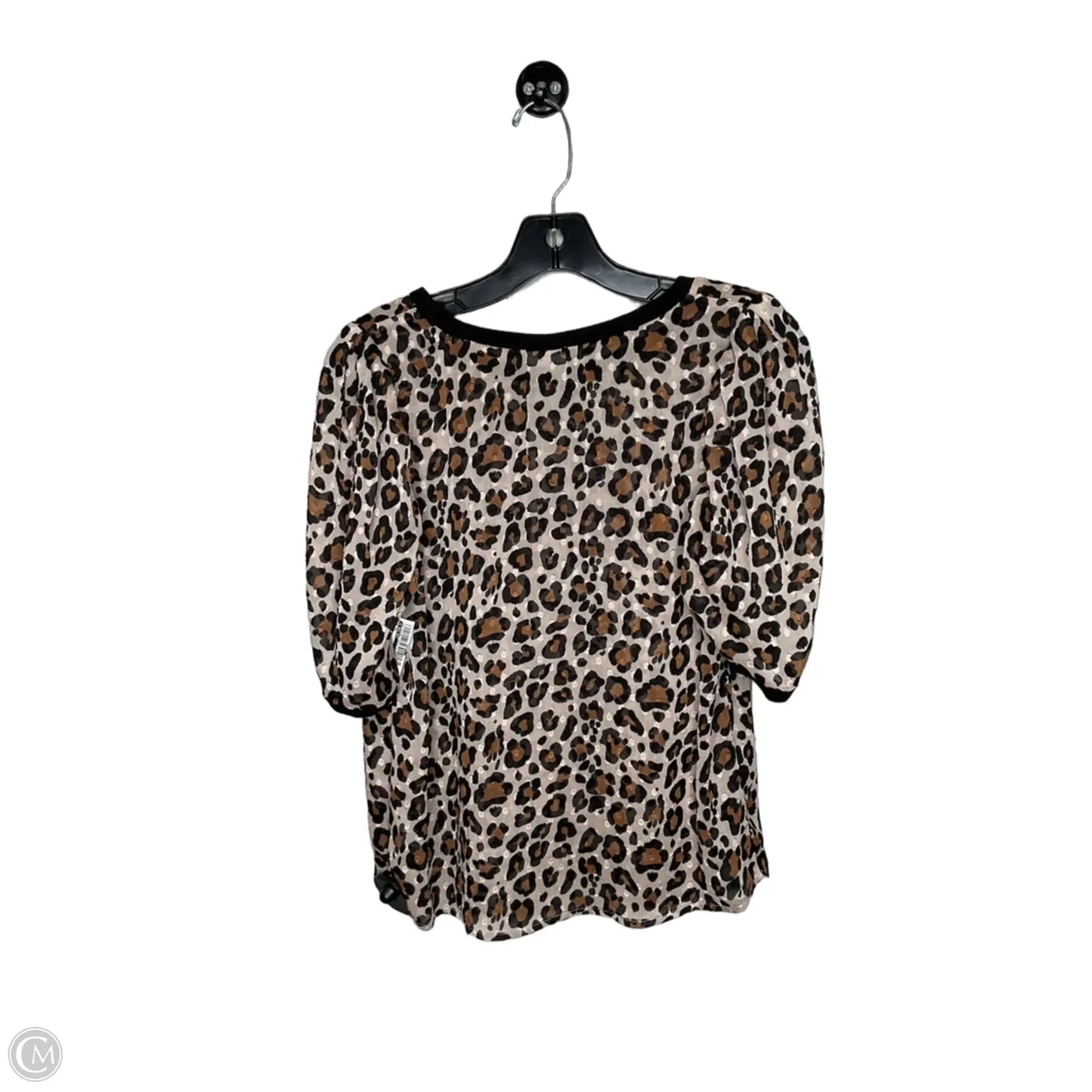 Top Short Sleeve By A New Day In Animal Print, Size: S
