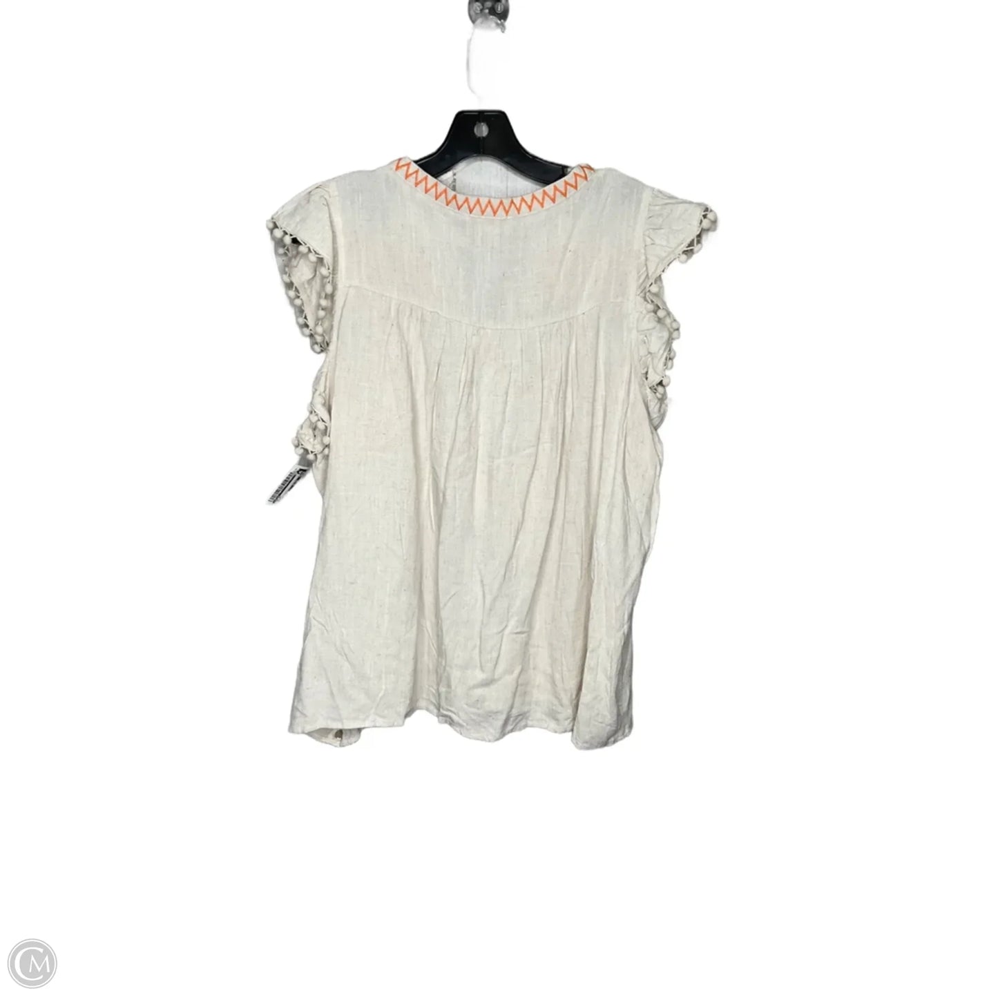 Top Short Sleeve By Umgee In Cream, Size: 1x