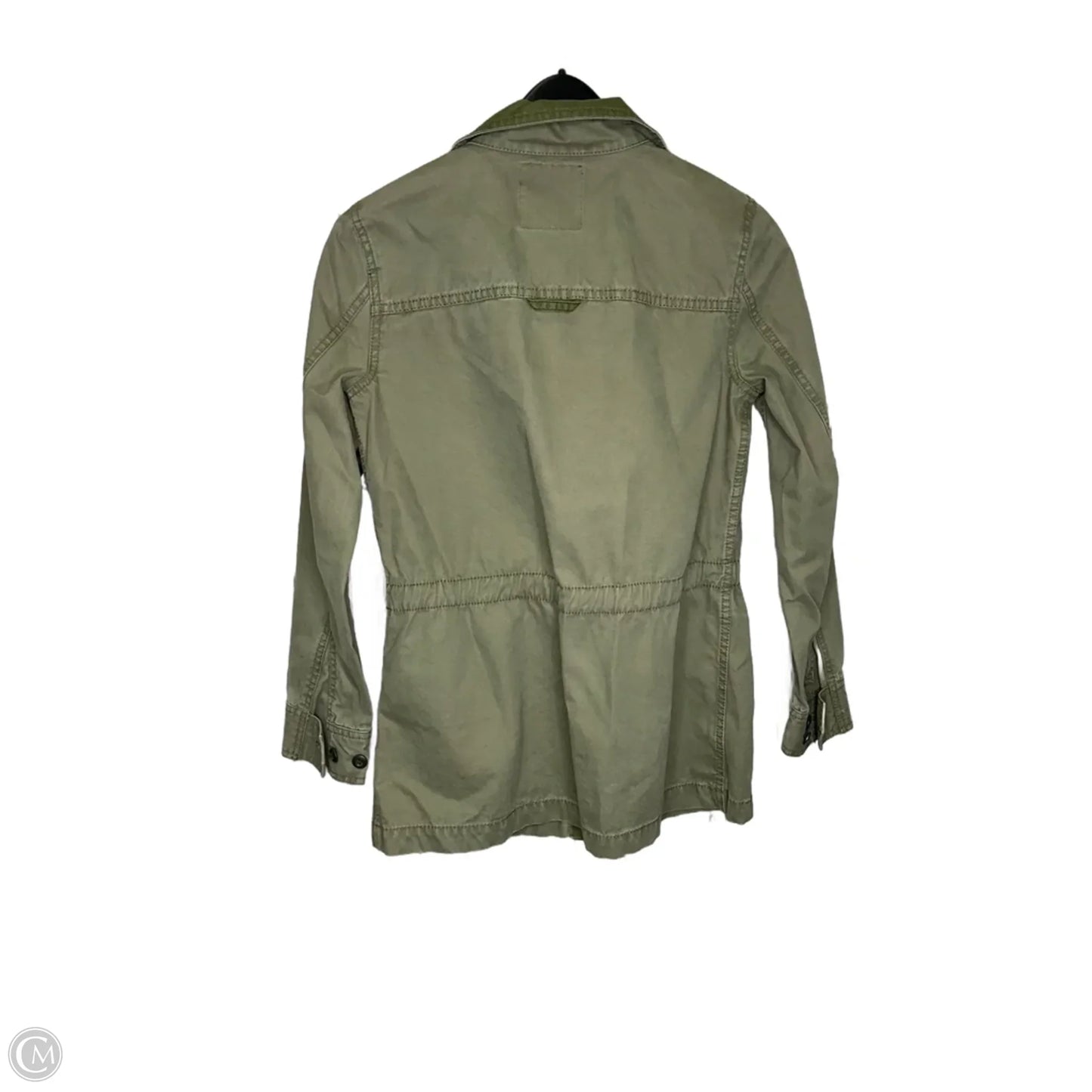 Coat Trench Coat By Madewell In Green, Size: Xs