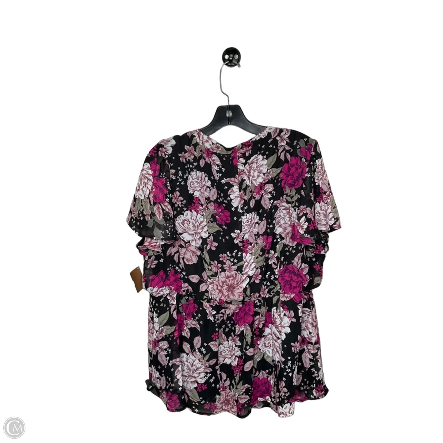 Top Short Sleeve By Lane Bryant In Floral Print, Size: 16