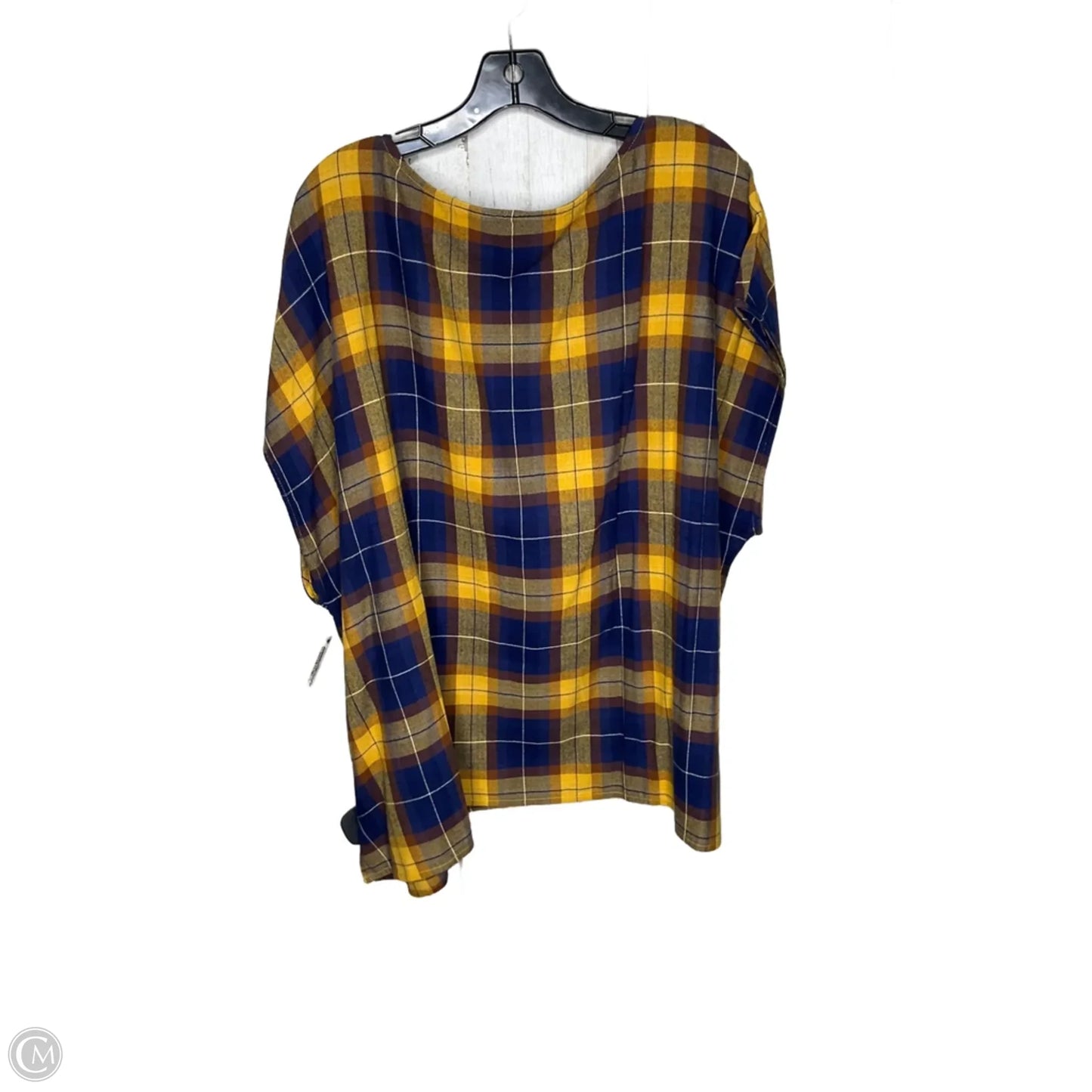 Top Sleeveless By Coldwater Creek In Plaid Pattern, Size: 3x