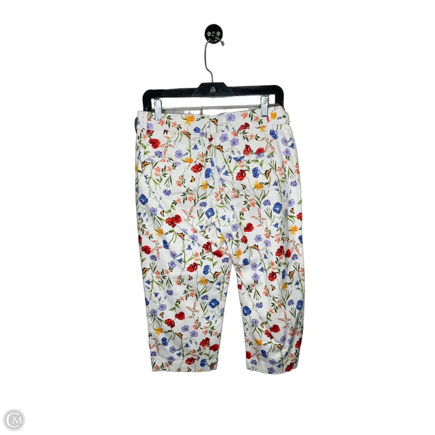Capris By St Johns Bay In Floral Print, Size: 6