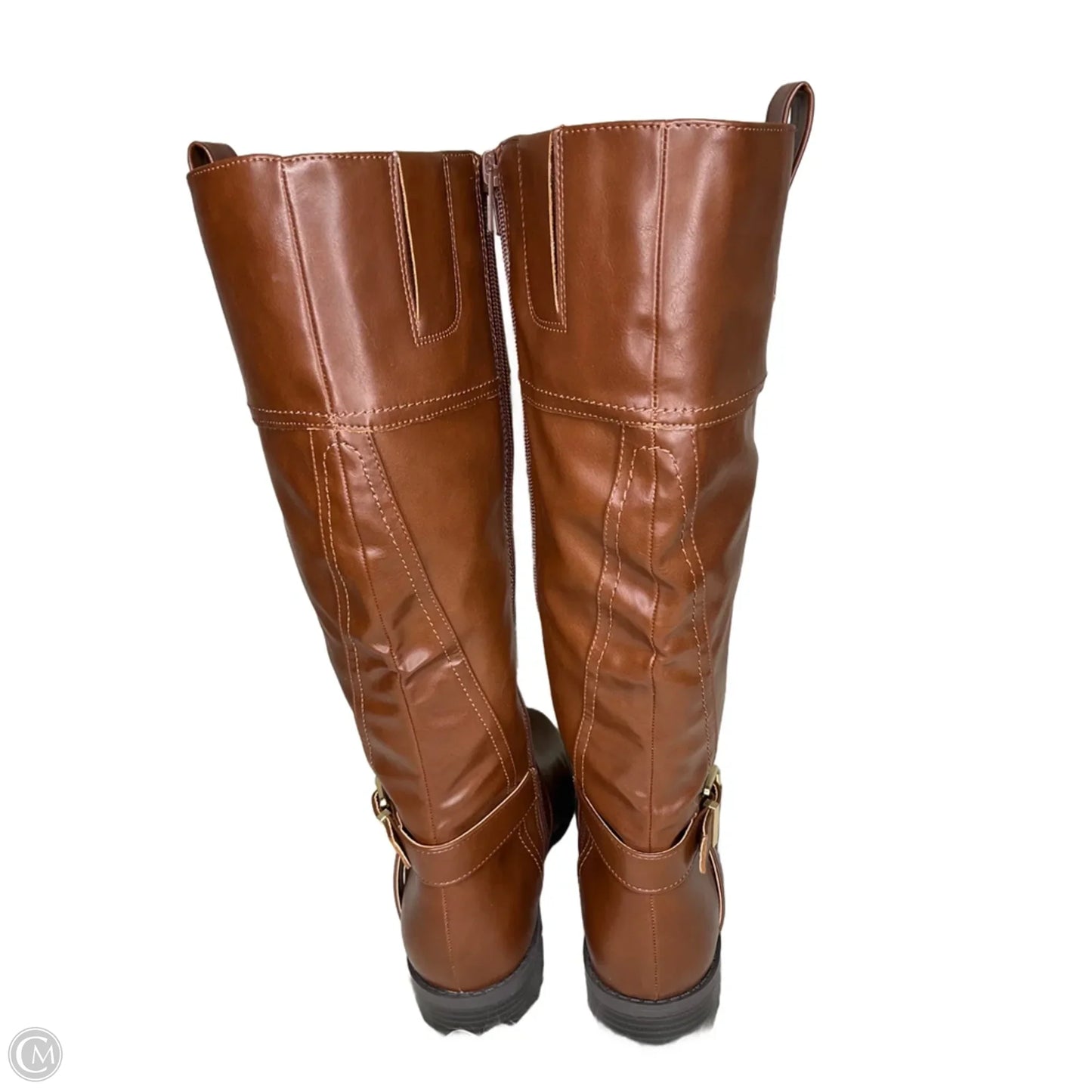 Boots Knee Flats By St Johns Bay In Brown, Size: 8