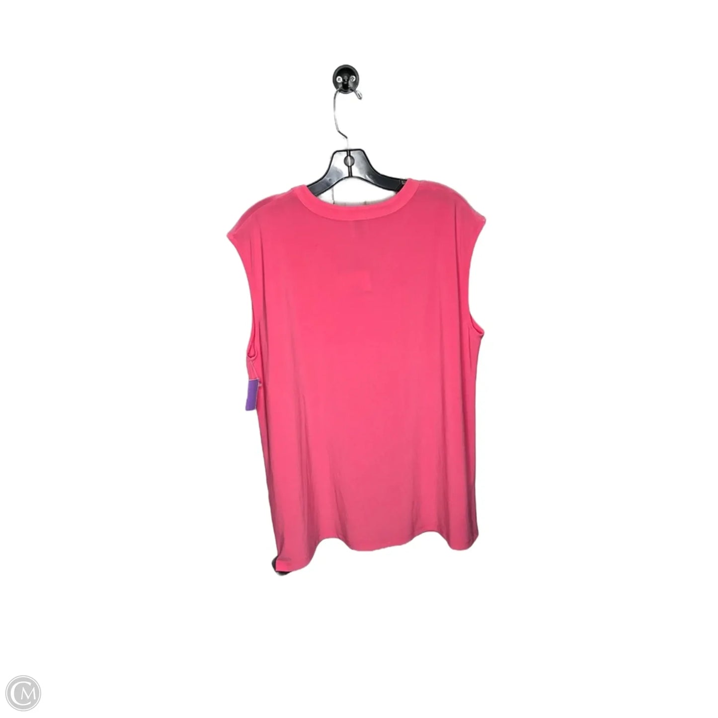 Top Short Sleeve By Anne Klein In Pink, Size: 1x