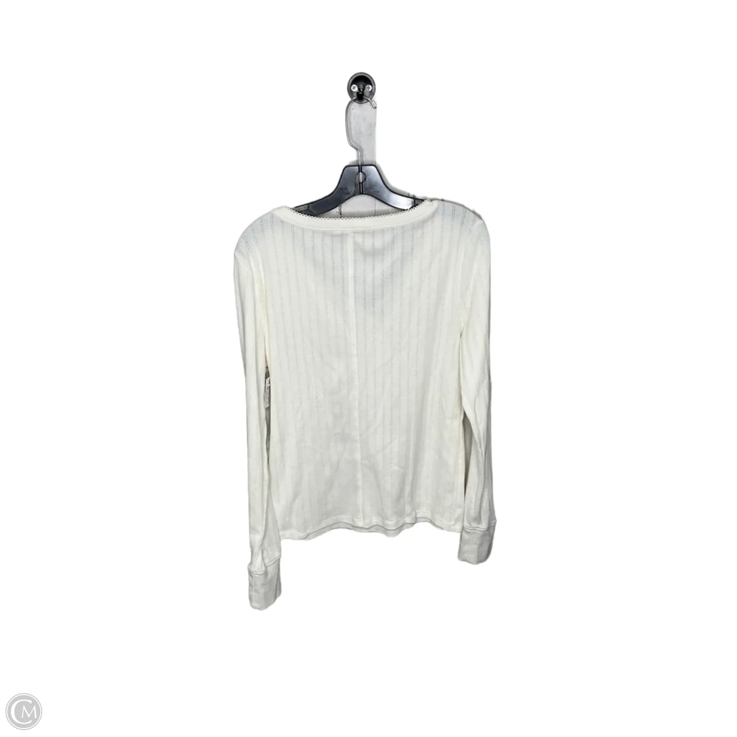 Top Long Sleeve By Lucky Brand In White, Size: Xl