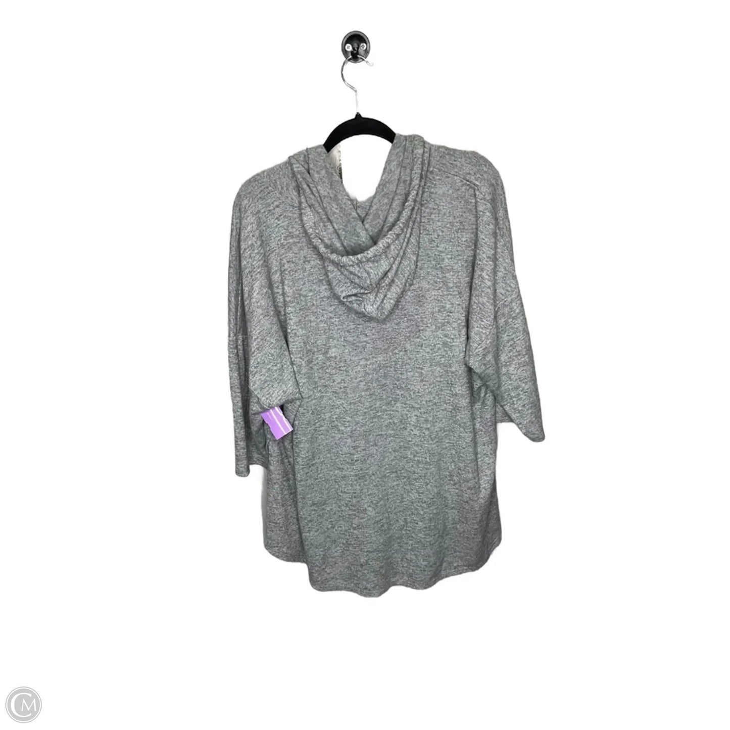 Athletic Sweatshirt Collar By Cable And Gauge In Grey, Size: 1x