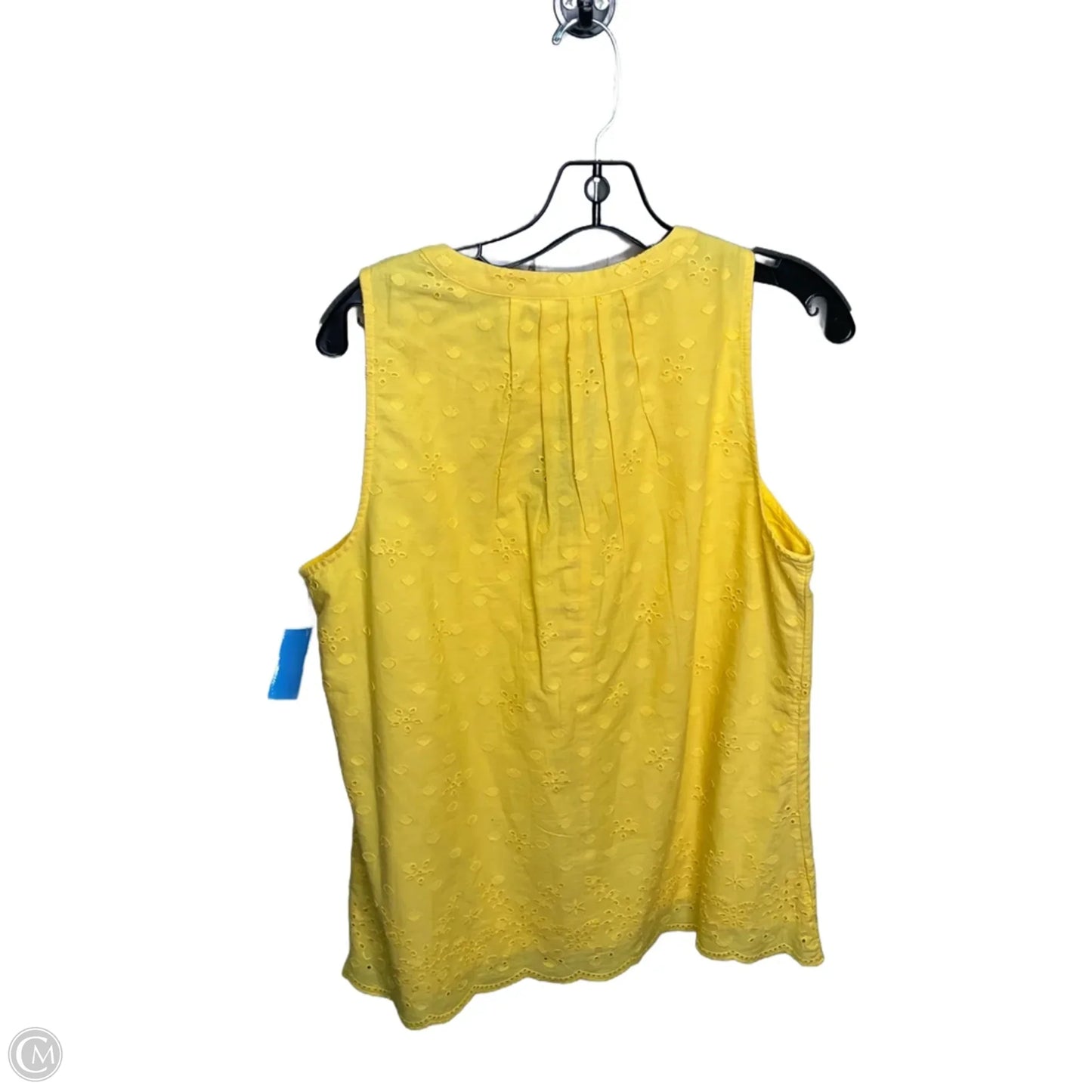 Top Sleeveless By Crown And Ivy In Yellow, Size: S