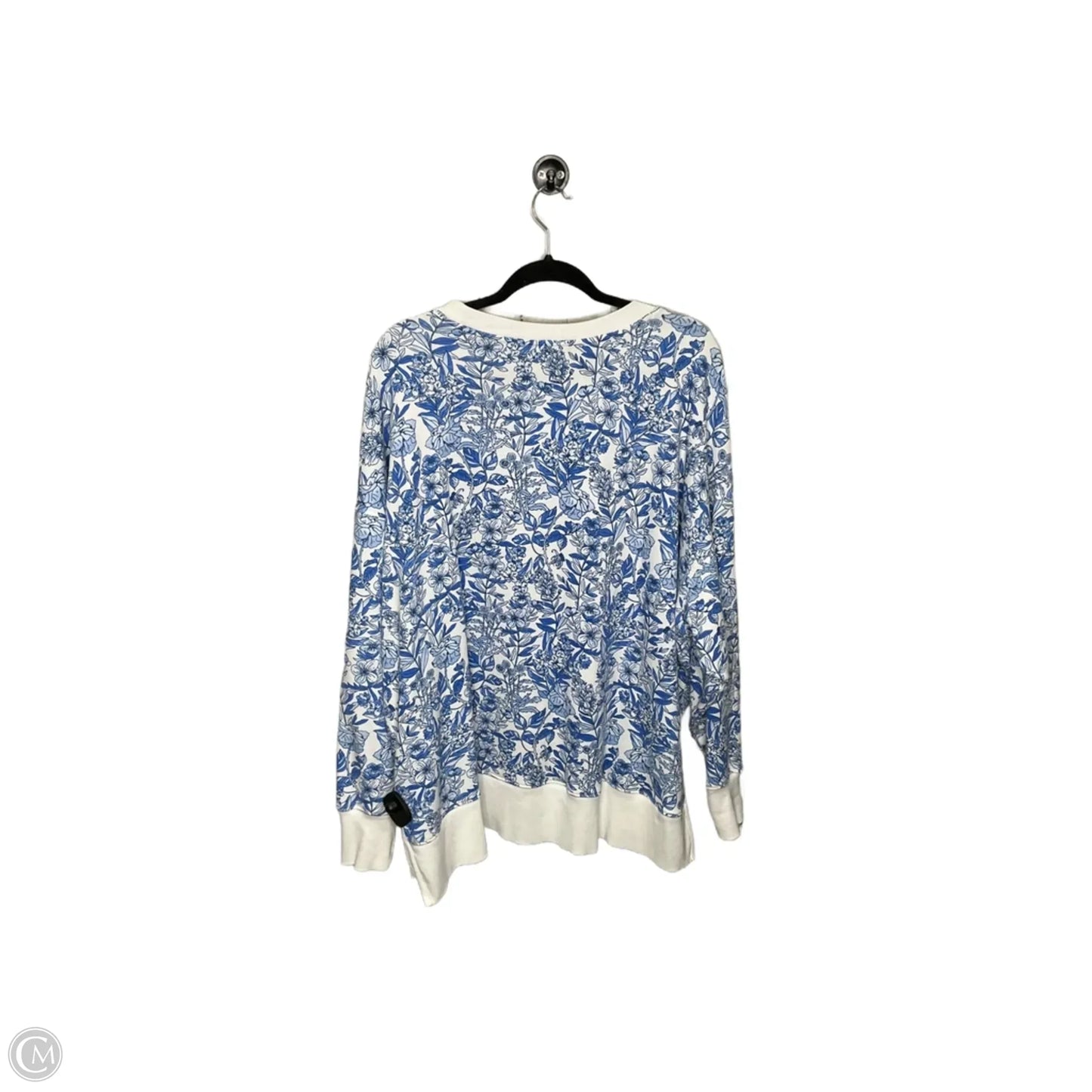 Top Long Sleeve By Crown And Ivy In Blue, Size: Xl