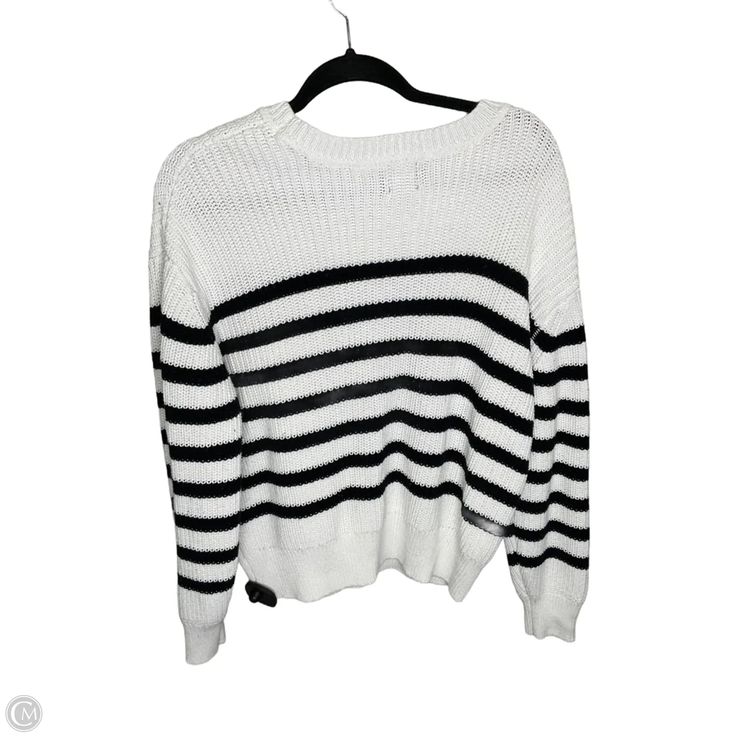 Sweater By Gap In Blue & White, Size: L