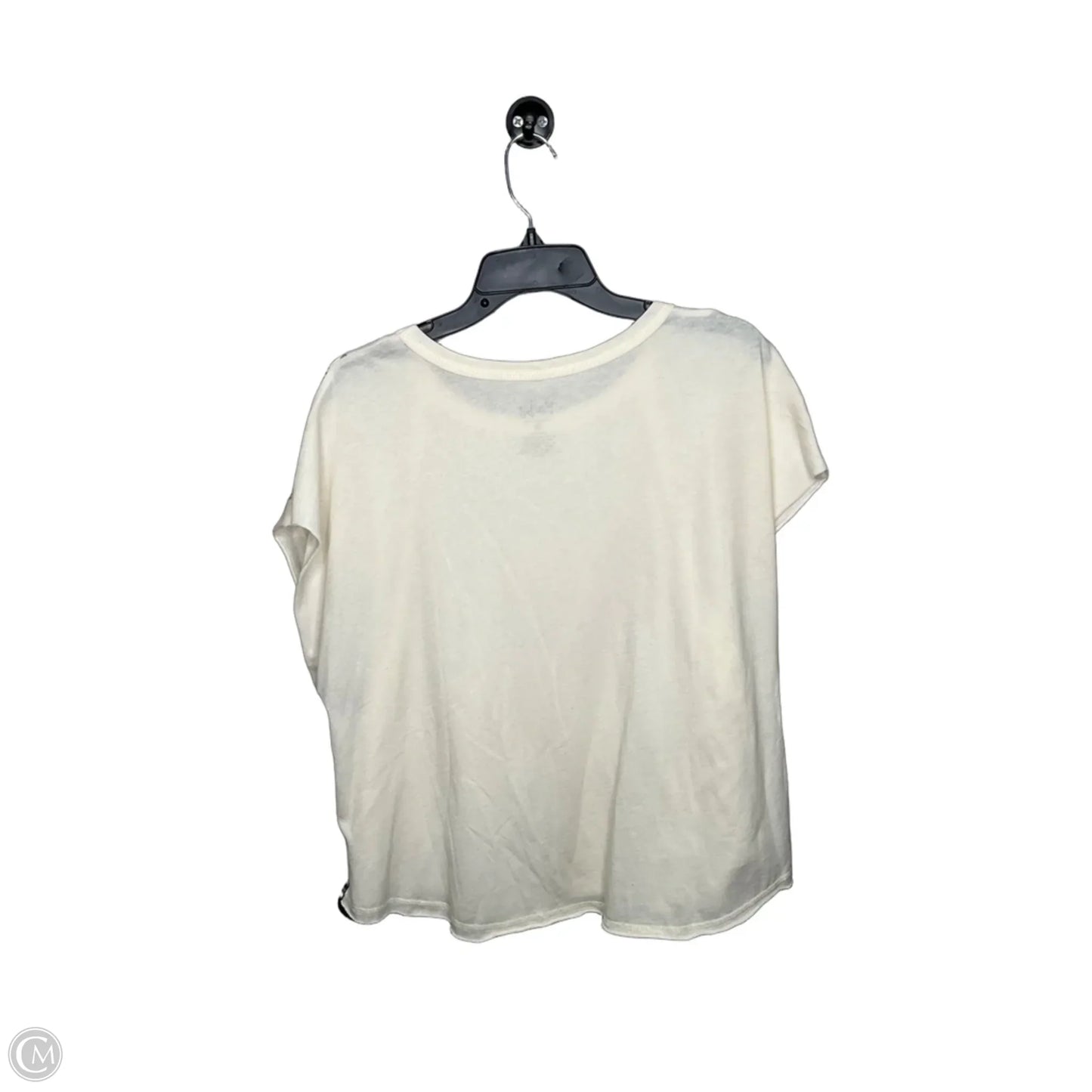 Top Short Sleeve By Jantzen In Cream, Size: Xl