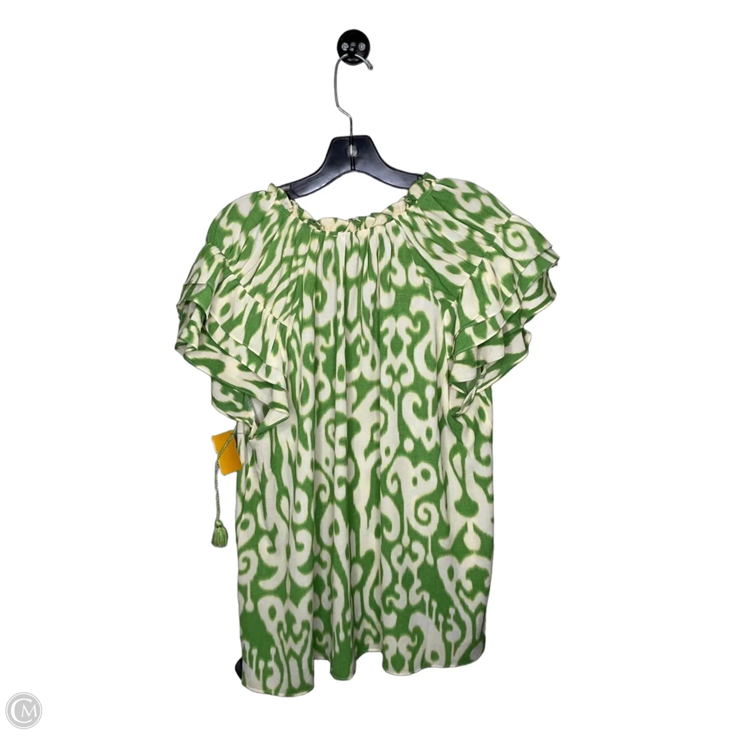 Top Short Sleeve By Rose And Olive In Green, Size: 1x