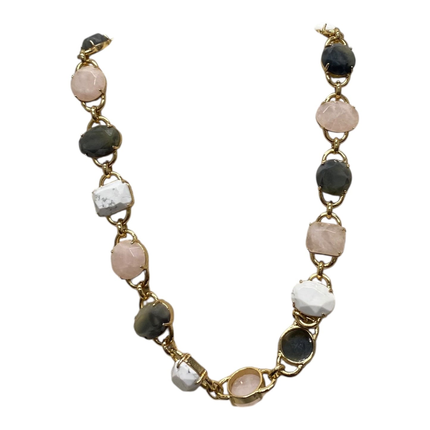 Necklace Designer By Kate Spade In Gold & Grey
