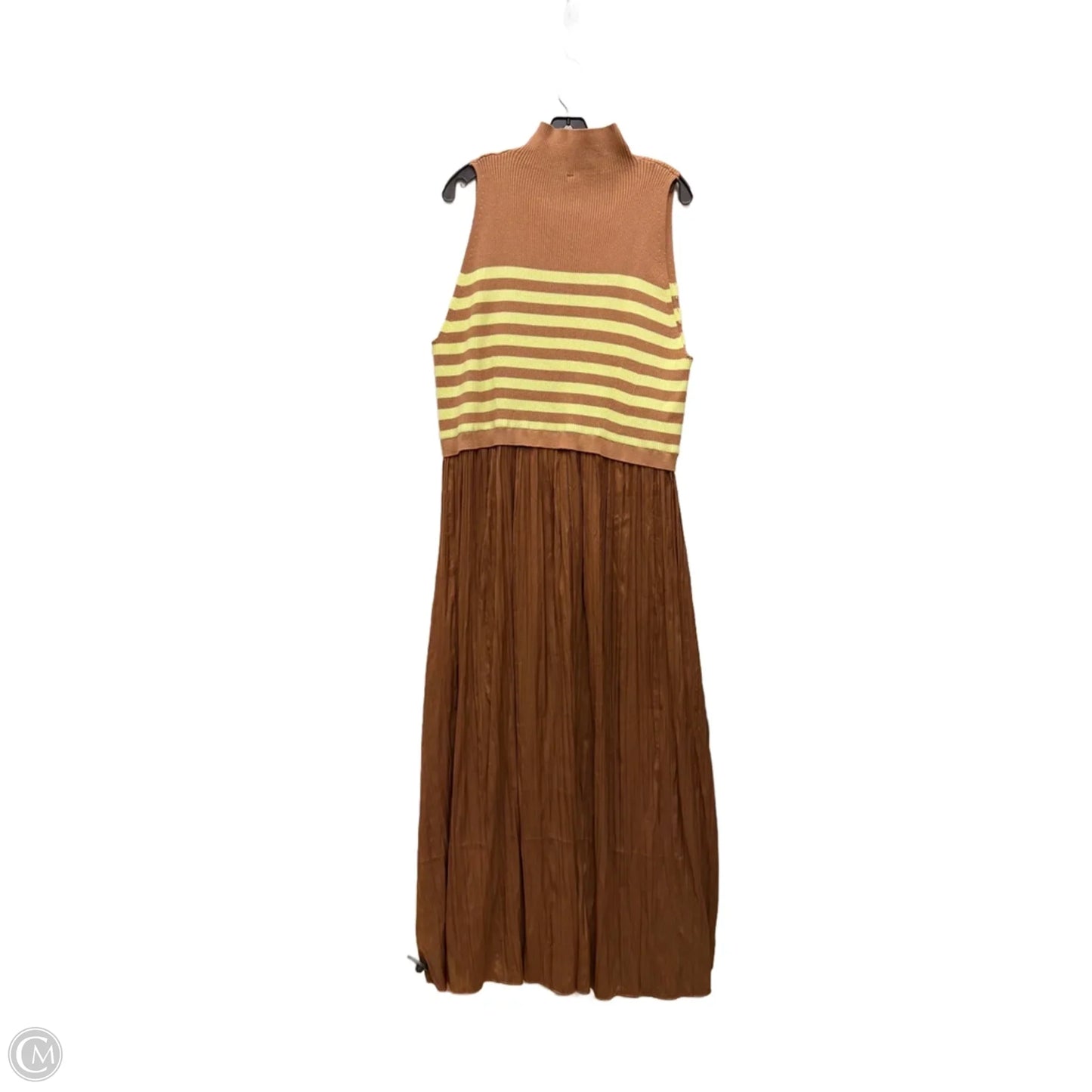 Dress Designer By Anthropologie In Brown & Green, Size: 3x