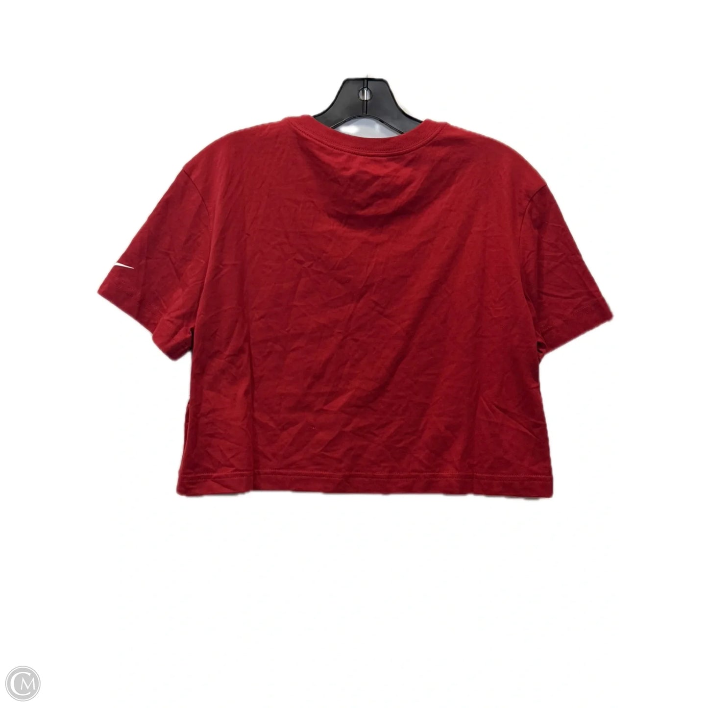 Athletic Top Short Sleeve By Nike Apparel In Red, Size: S
