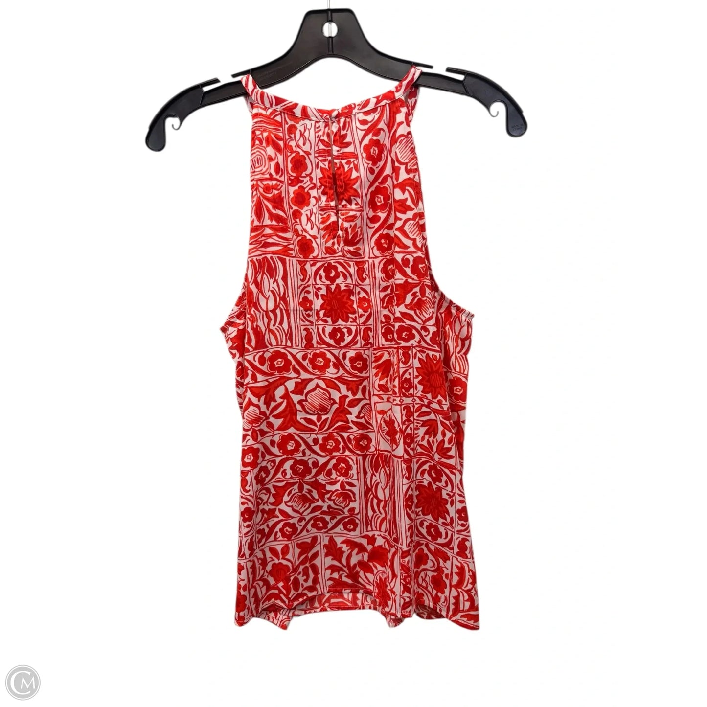 Top Sleeveless By Ann Taylor In Red & White, Size: S