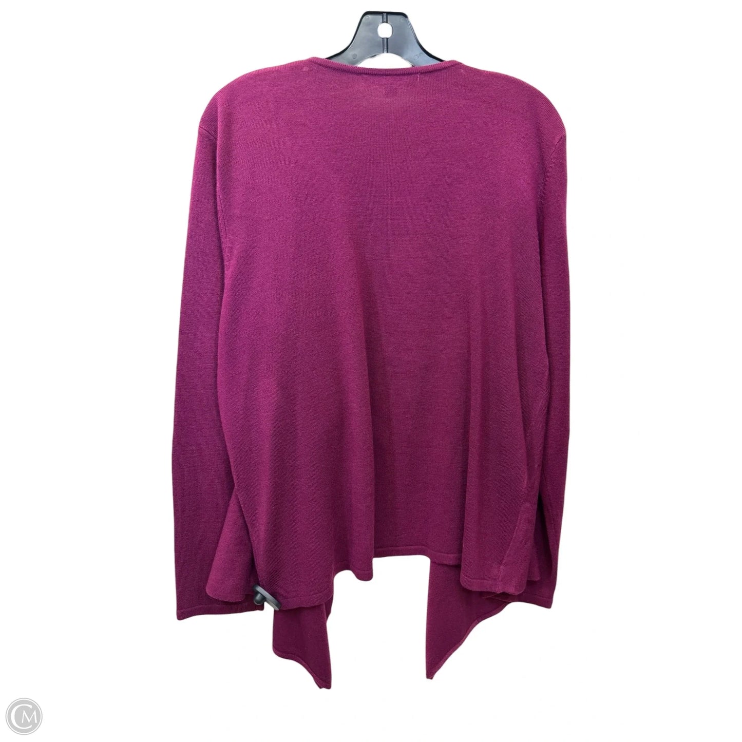 Sweater Cardigan By Ellen Tracy In Mauve, Size: Xxl