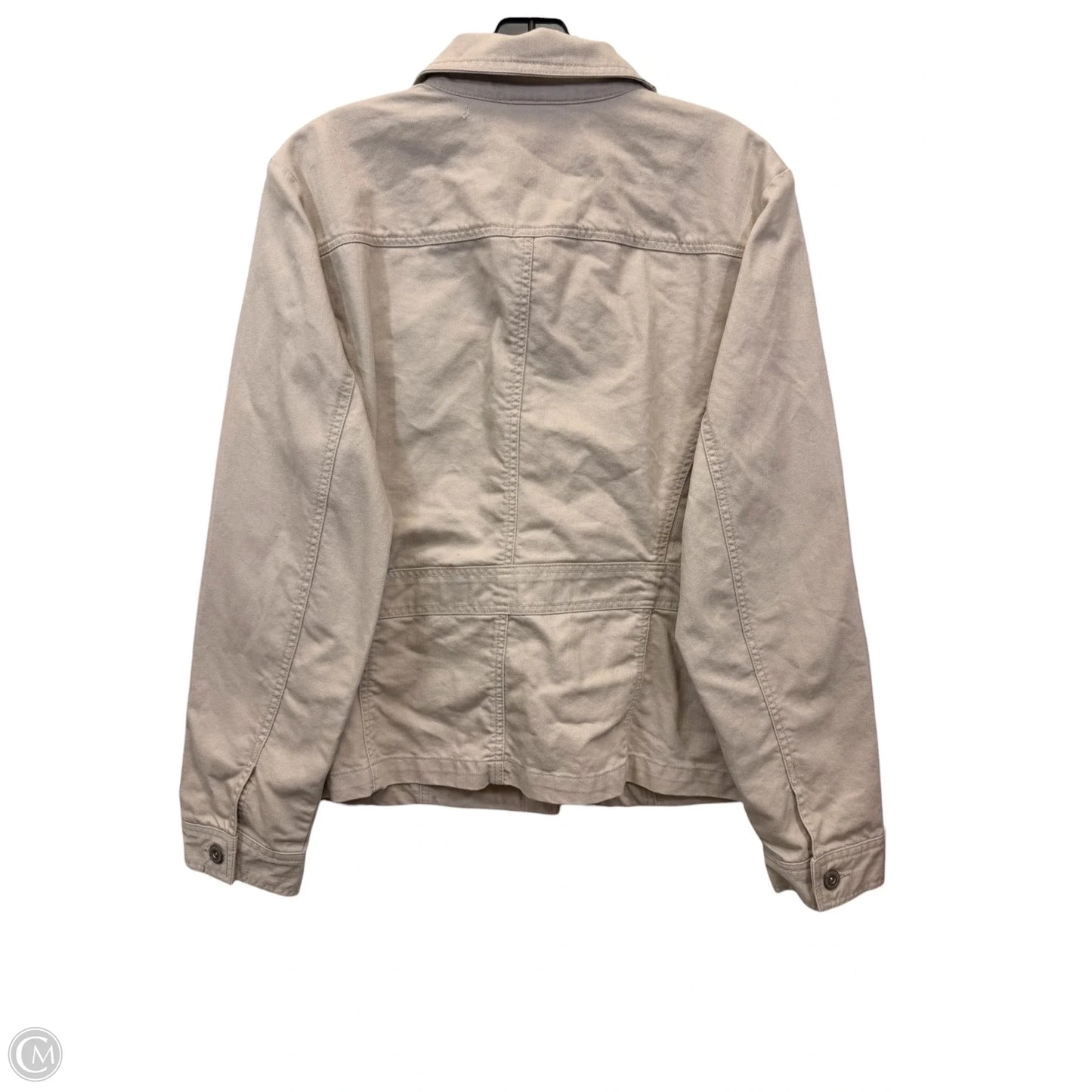 Jacket Denim By Charter Club In Tan, Size: Xl