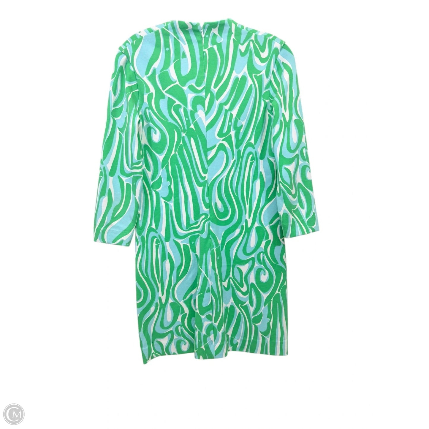 Dress Designer By Lilly Pulitzer In Green & White, Size: S