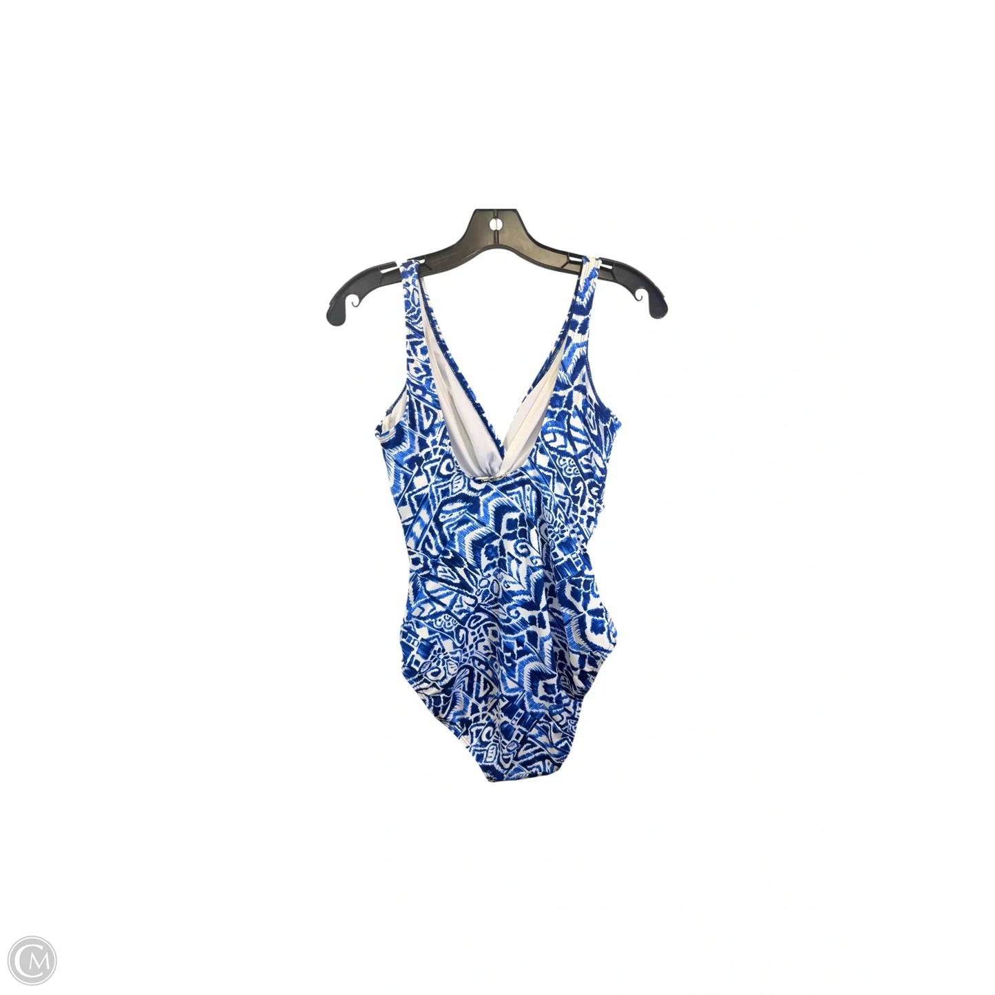 Swimsuit By Lauren By Ralph Lauren In Blue & White, Size: S