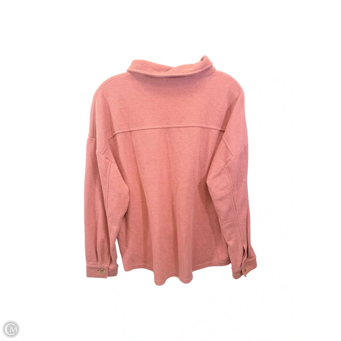 Jacket Shirt By Hippie Rose In Pink, Size: M