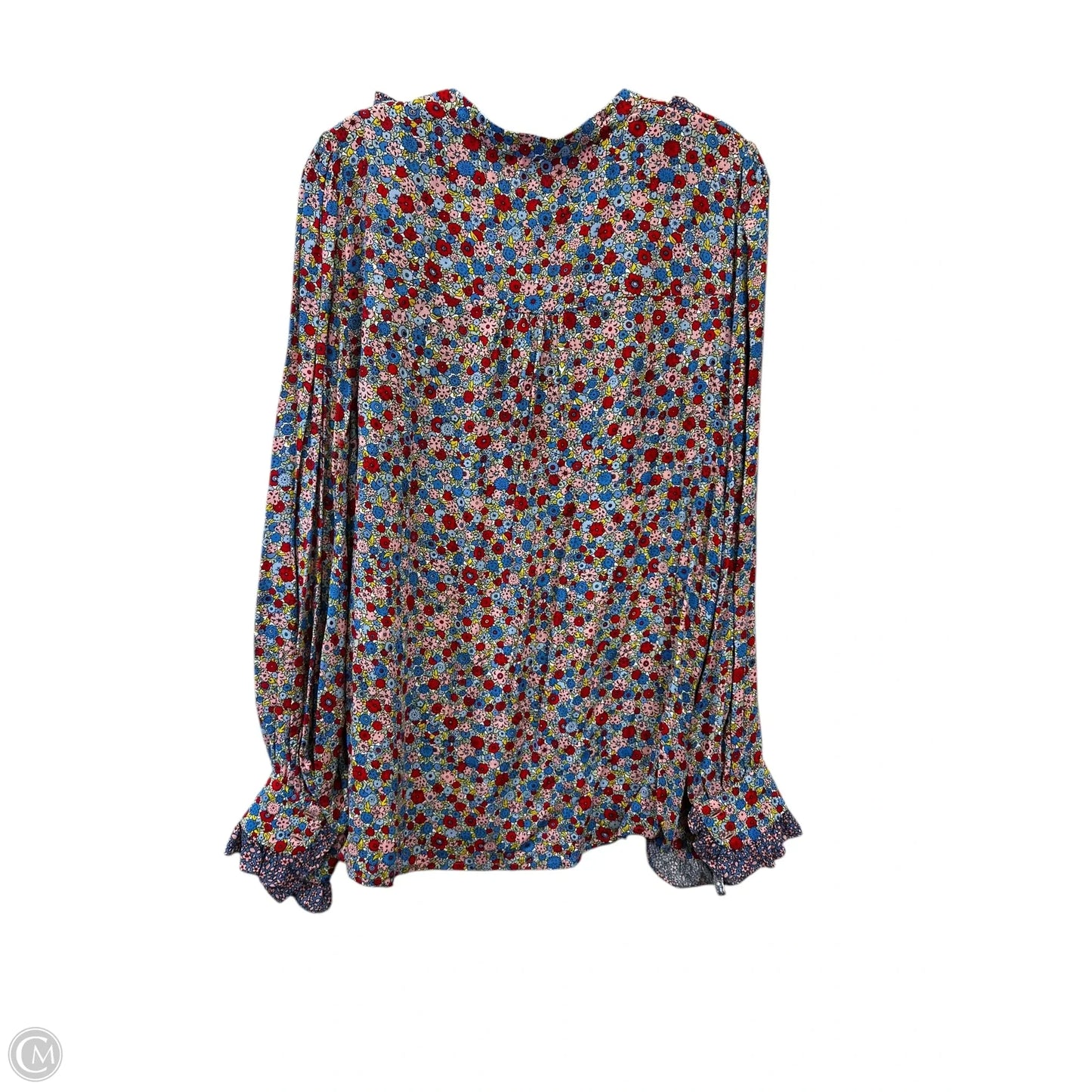 Top Long Sleeve Designer By Boden In Floral Print, Size: 16