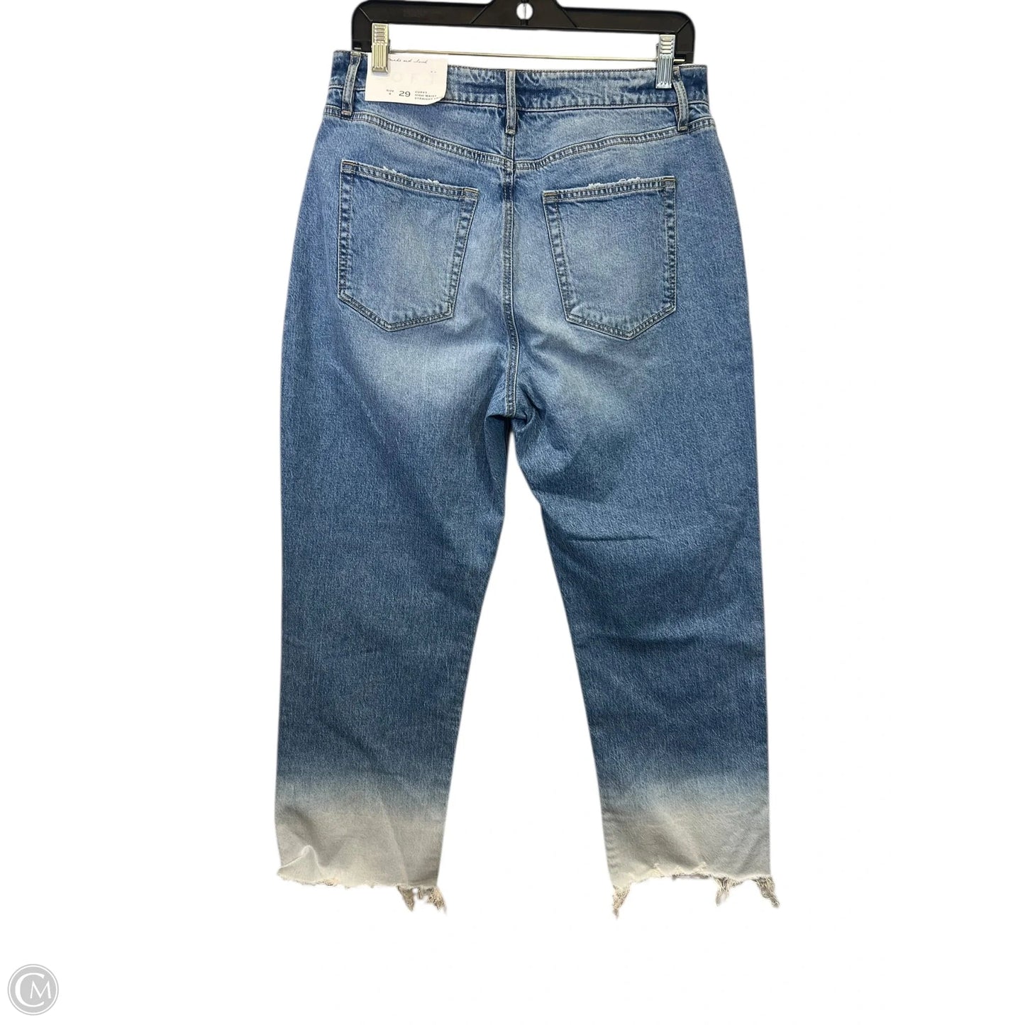 Jeans Straight By Loft In Blue Denim, Size: 8