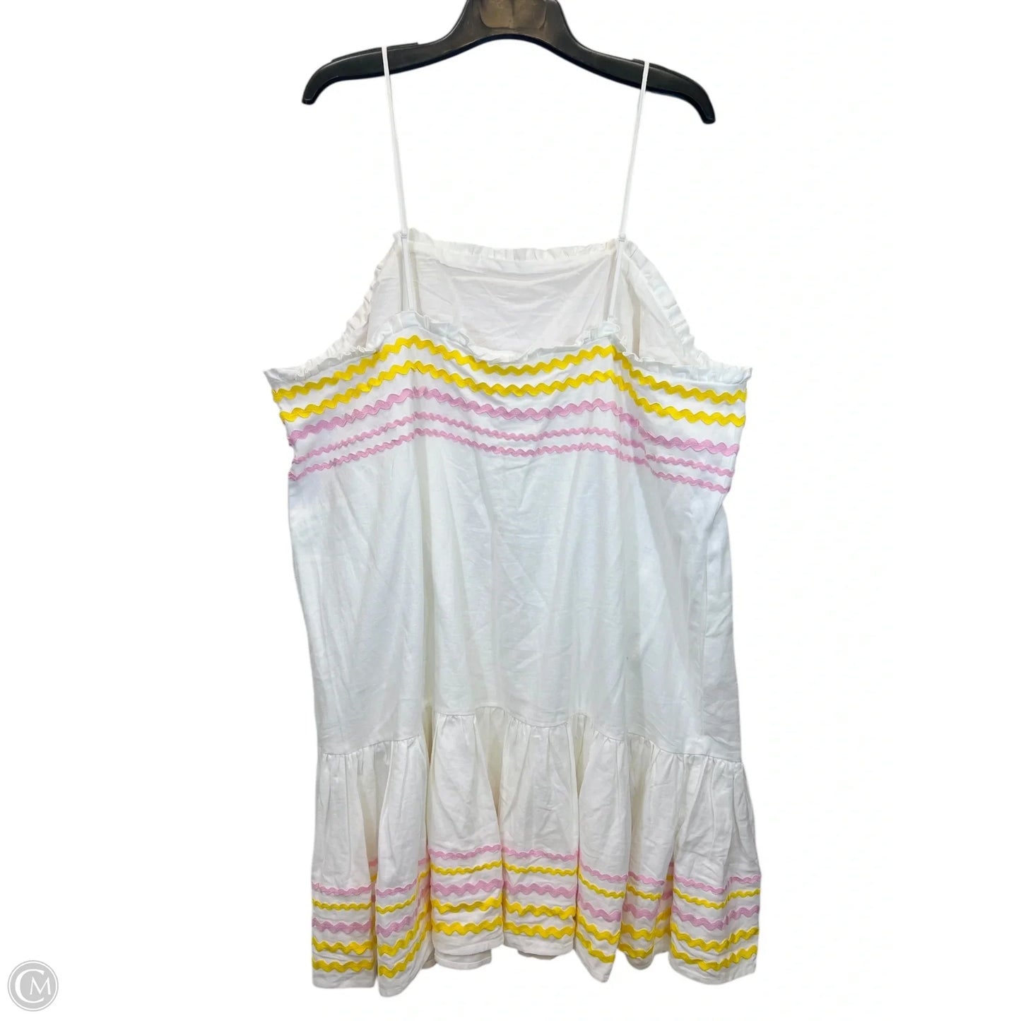 Dress Designer By Lisa Marie Fernandex In Pink & Yellow, Size: 3x