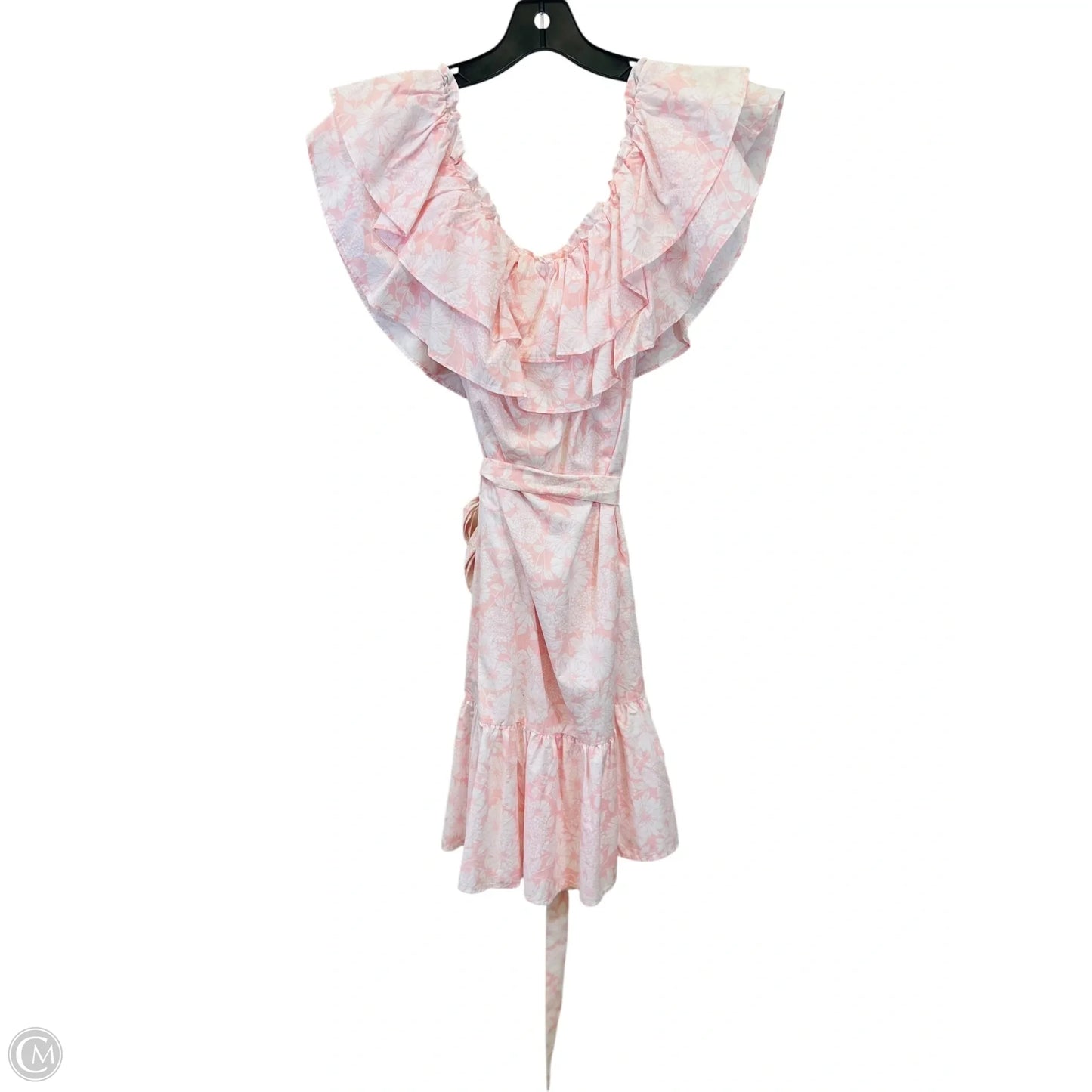 Dress Designer By Lisa Marie Fernandez In Pink & White, Size: 3x