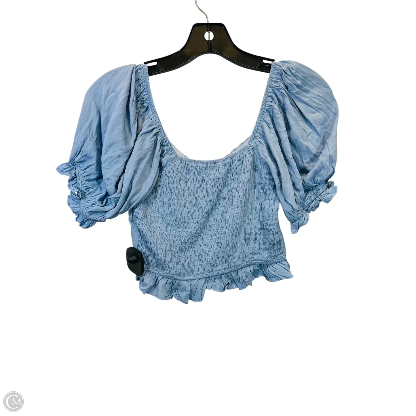 Top Short Sleeve By Urban Outfitters In Blue, Size: Xs