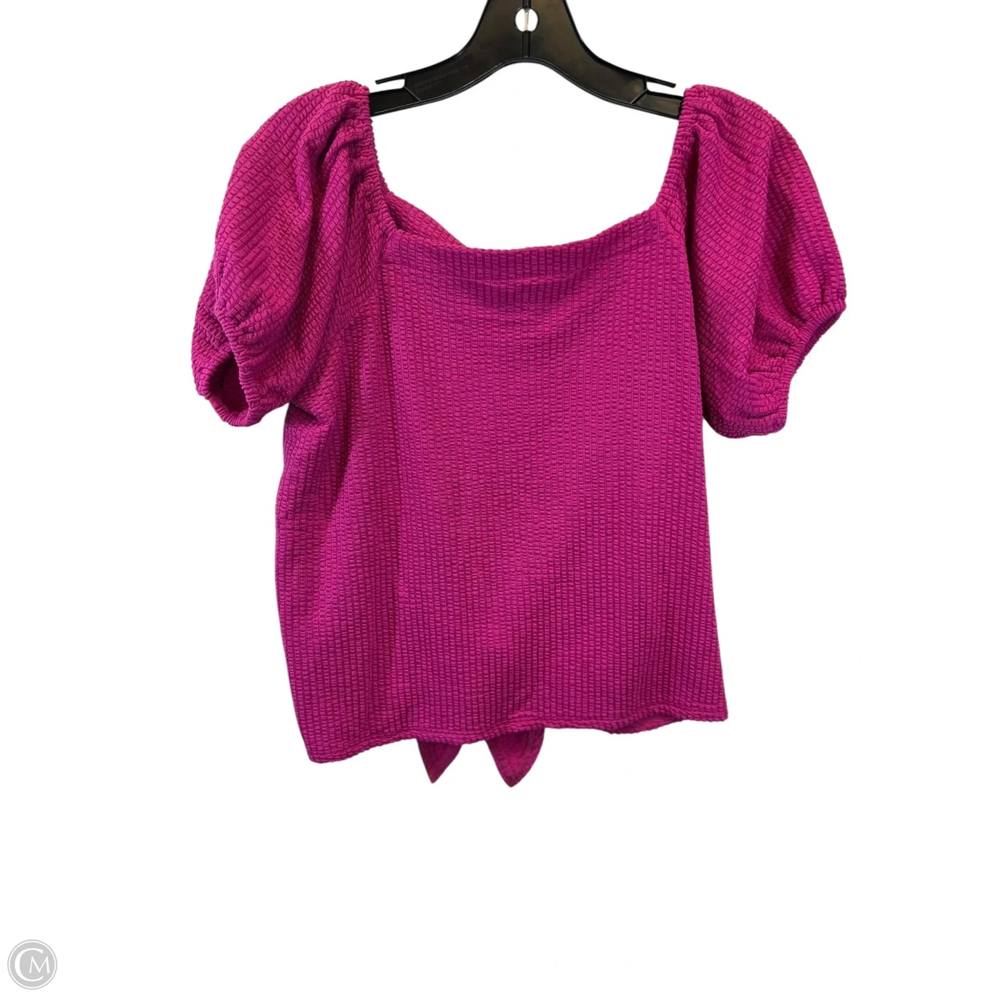 Top Short Sleeve By Loft In Pink, Size: S
