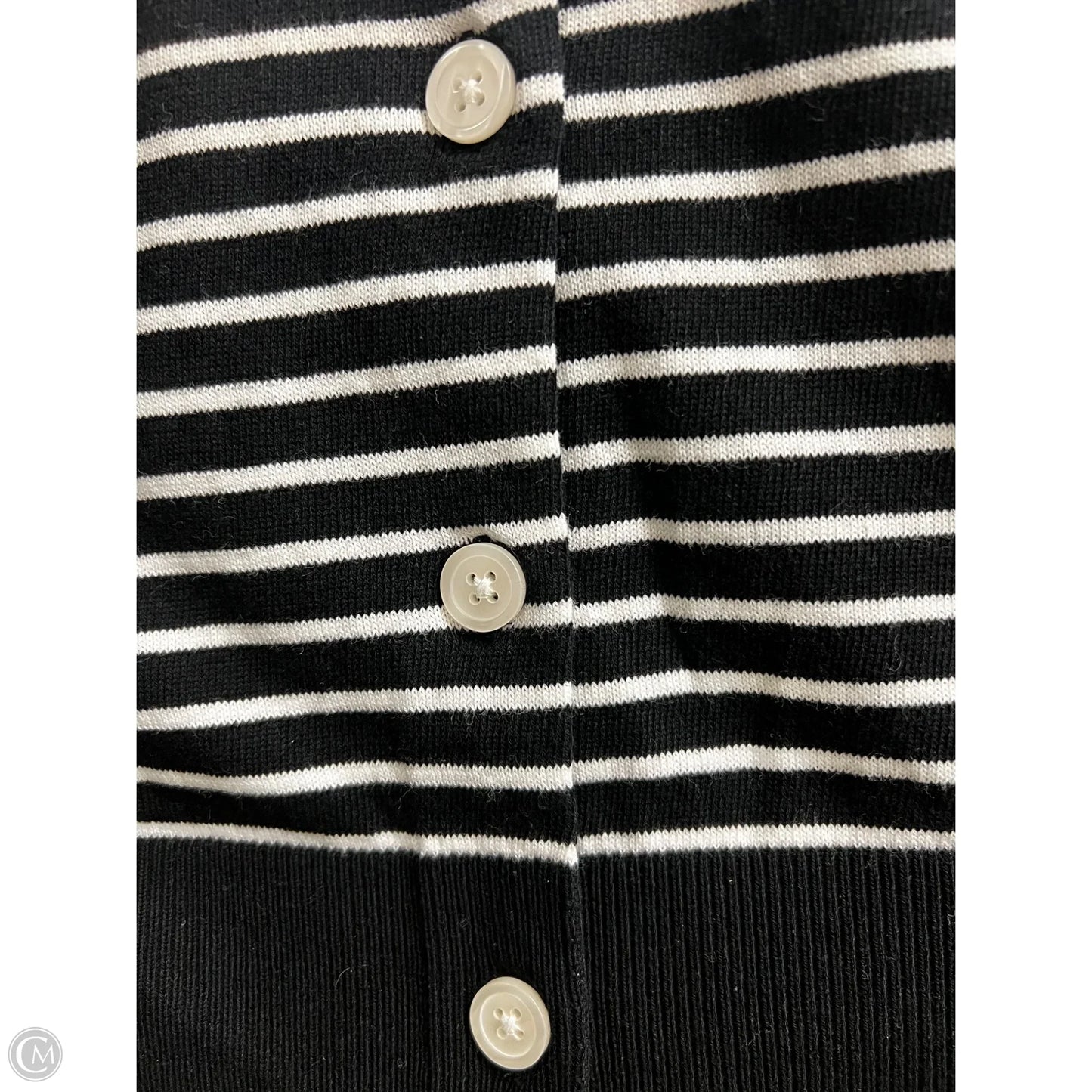 Cardigan By Loft In Black & White, Size: L
