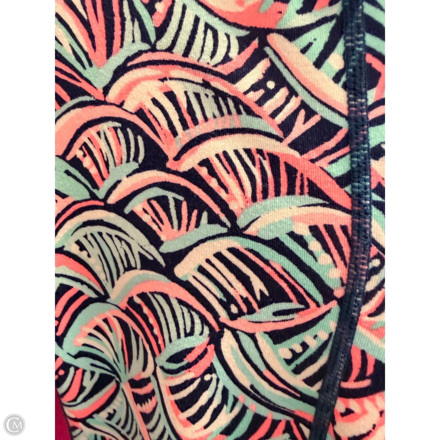 Athletic Leggings By Lilly Pulitzer In Pink & White, Size: Xs