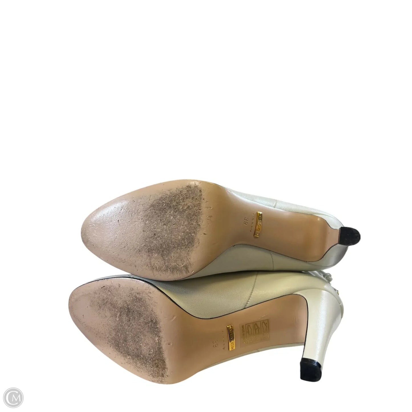 Boots Luxury Designer By Gucci In White, Size: 9