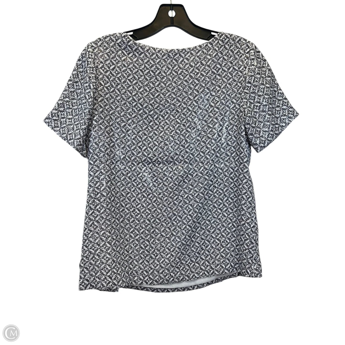 Top Short Sleeve Designer By Joie In Grey & White, Size: Xs