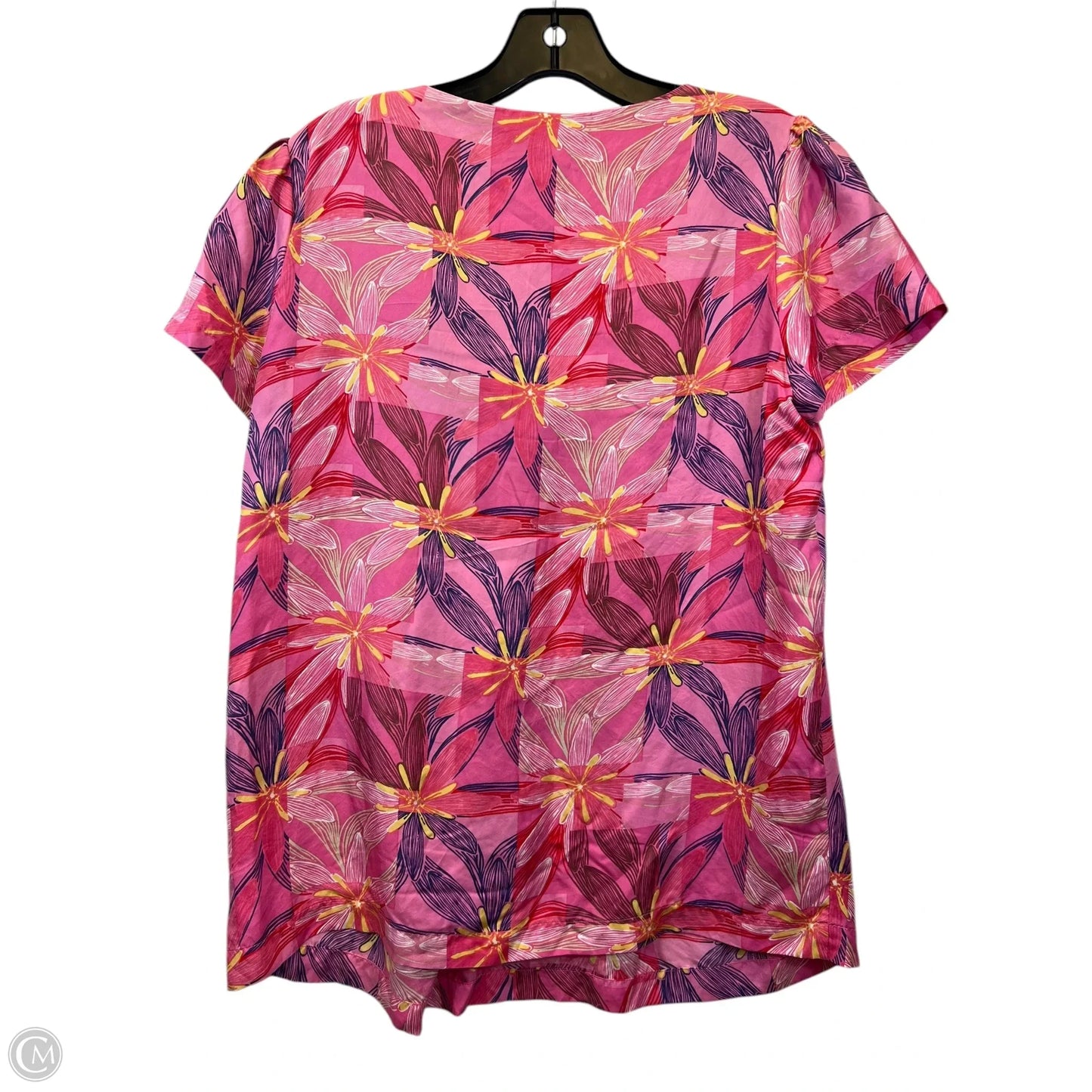 Top Short Sleeve By Lilly Pulitzer In Pink, Size: S