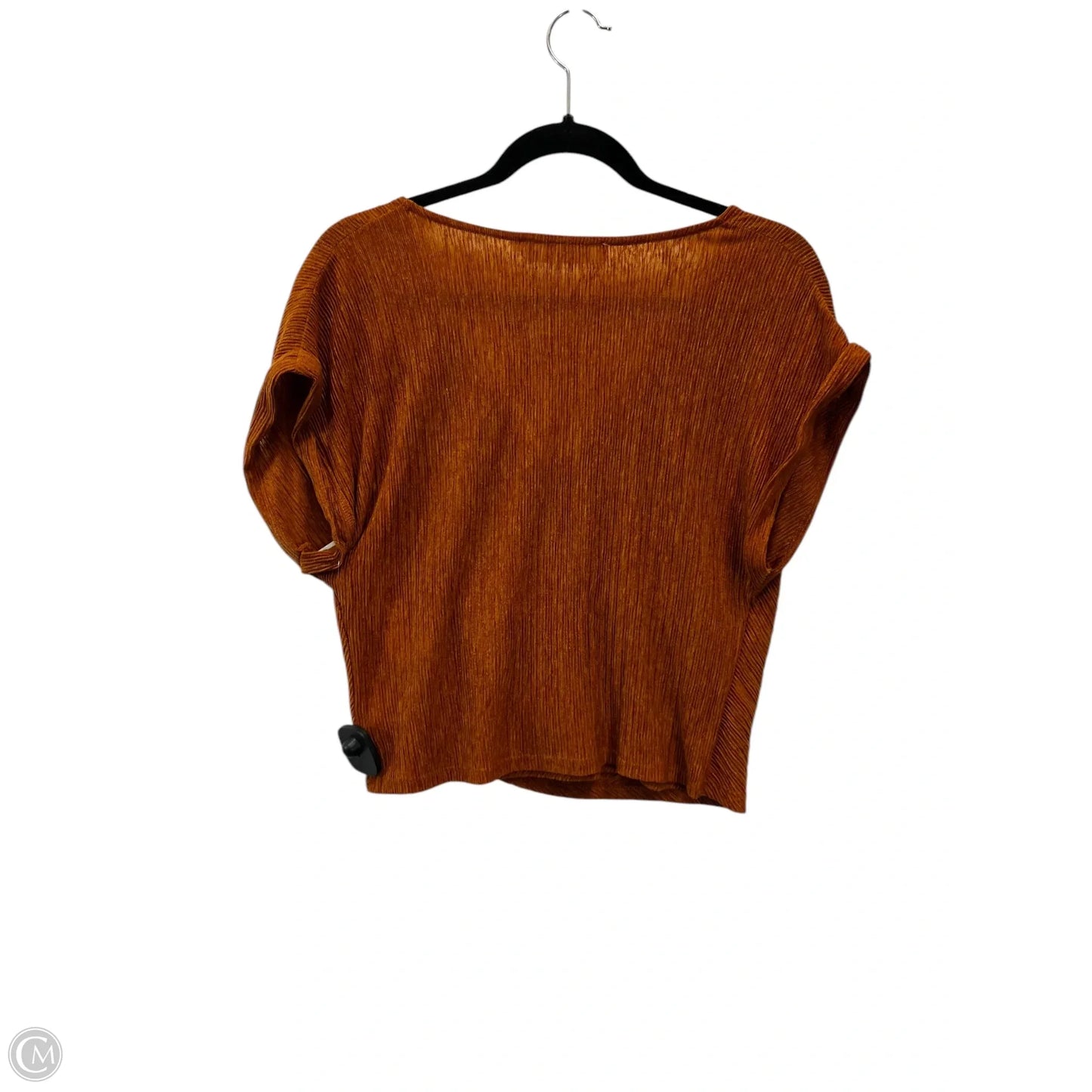 Top Short Sleeve Designer By Astr The Label In Brown, Size: M