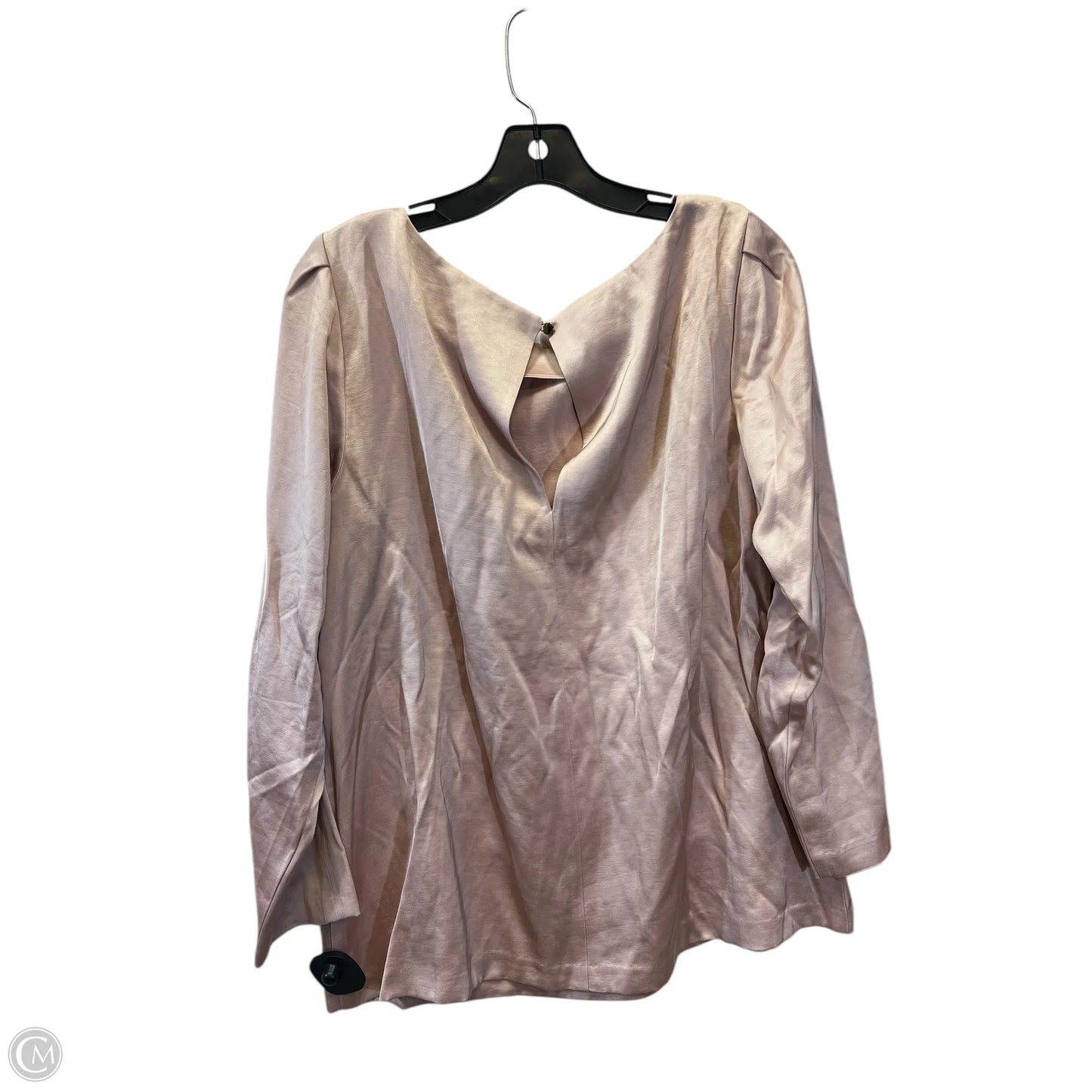 Top Long Sleeve By Banana Republic In Pink, Size: L