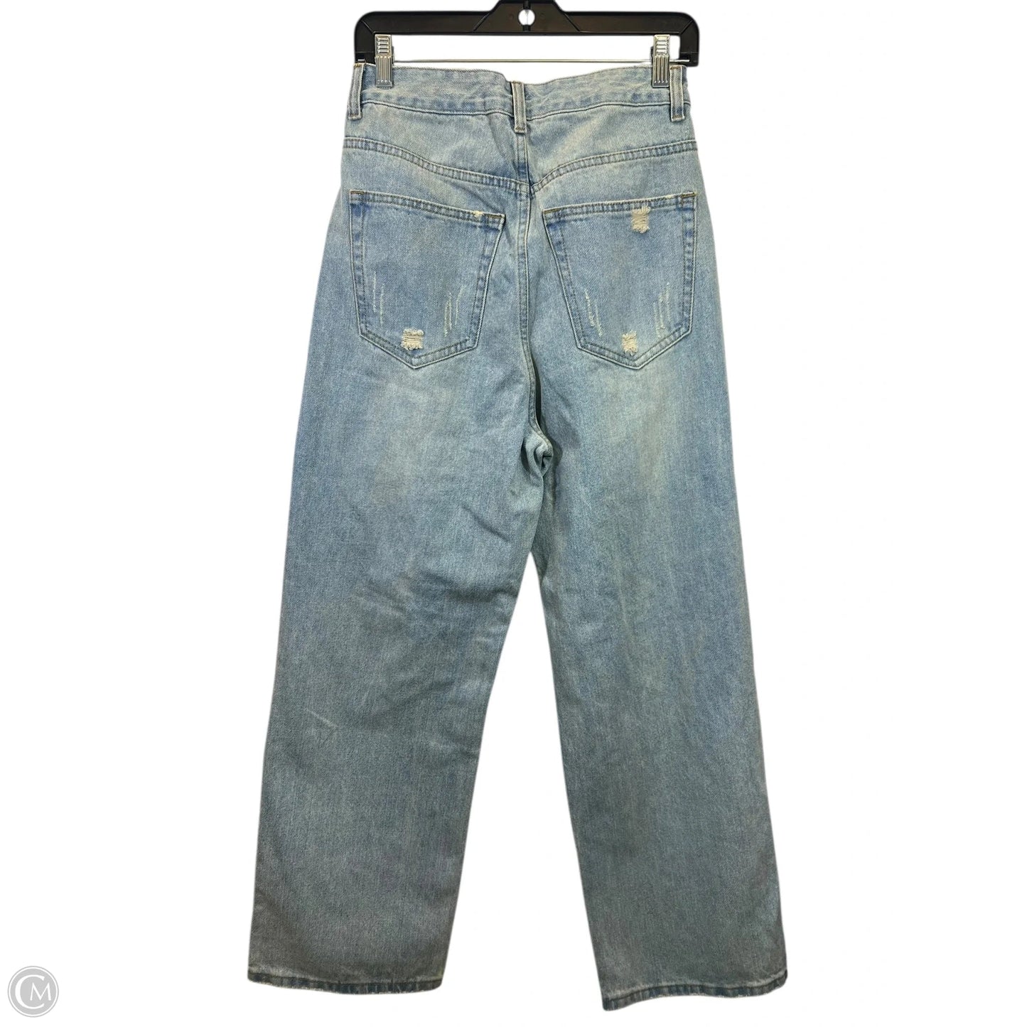 Jeans Wide Leg By Aaron & Amber In Blue Denim, Size: M