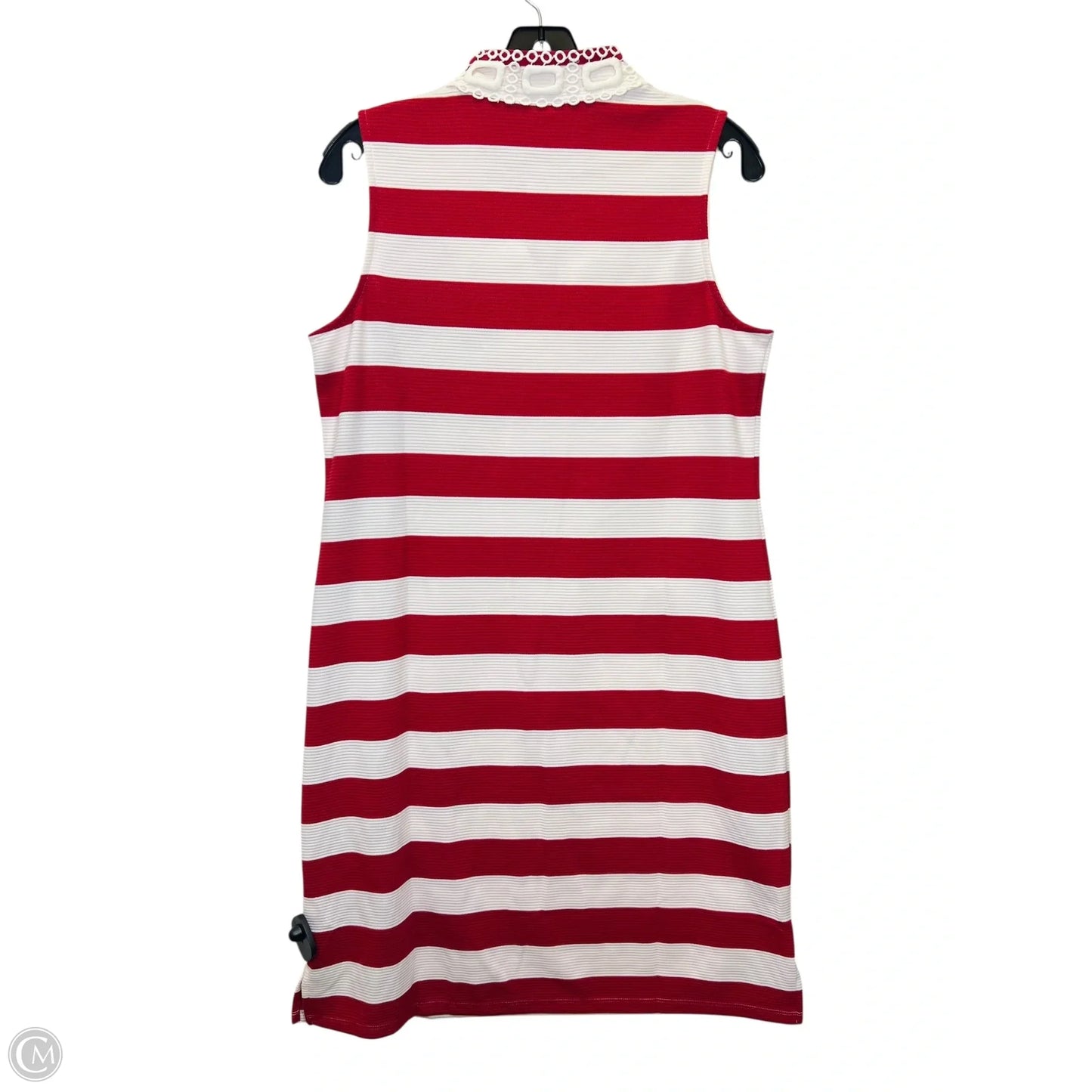 Dress Casual Midi By Charter Club In Red & Yellow, Size: M