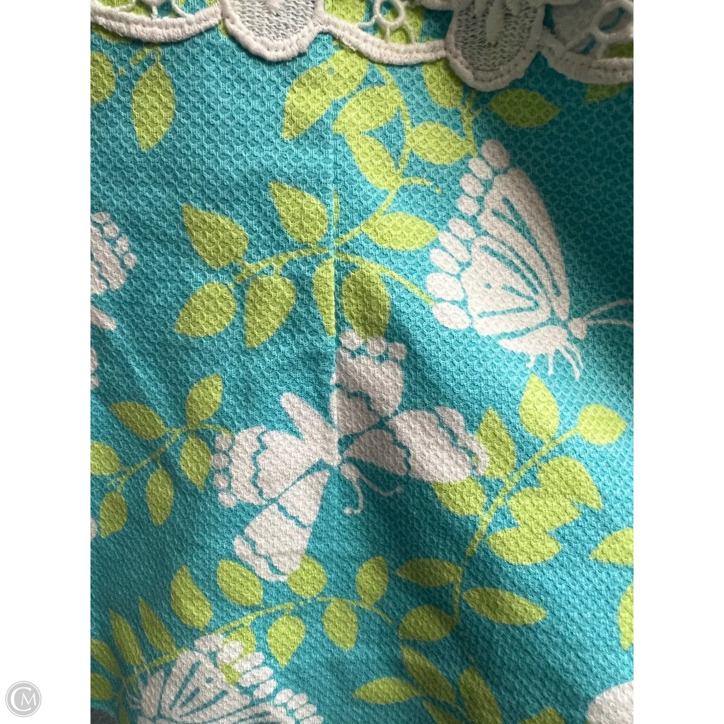 Top Sleeveless By Lilly Pulitzer In Blue & Green, Size: Xs