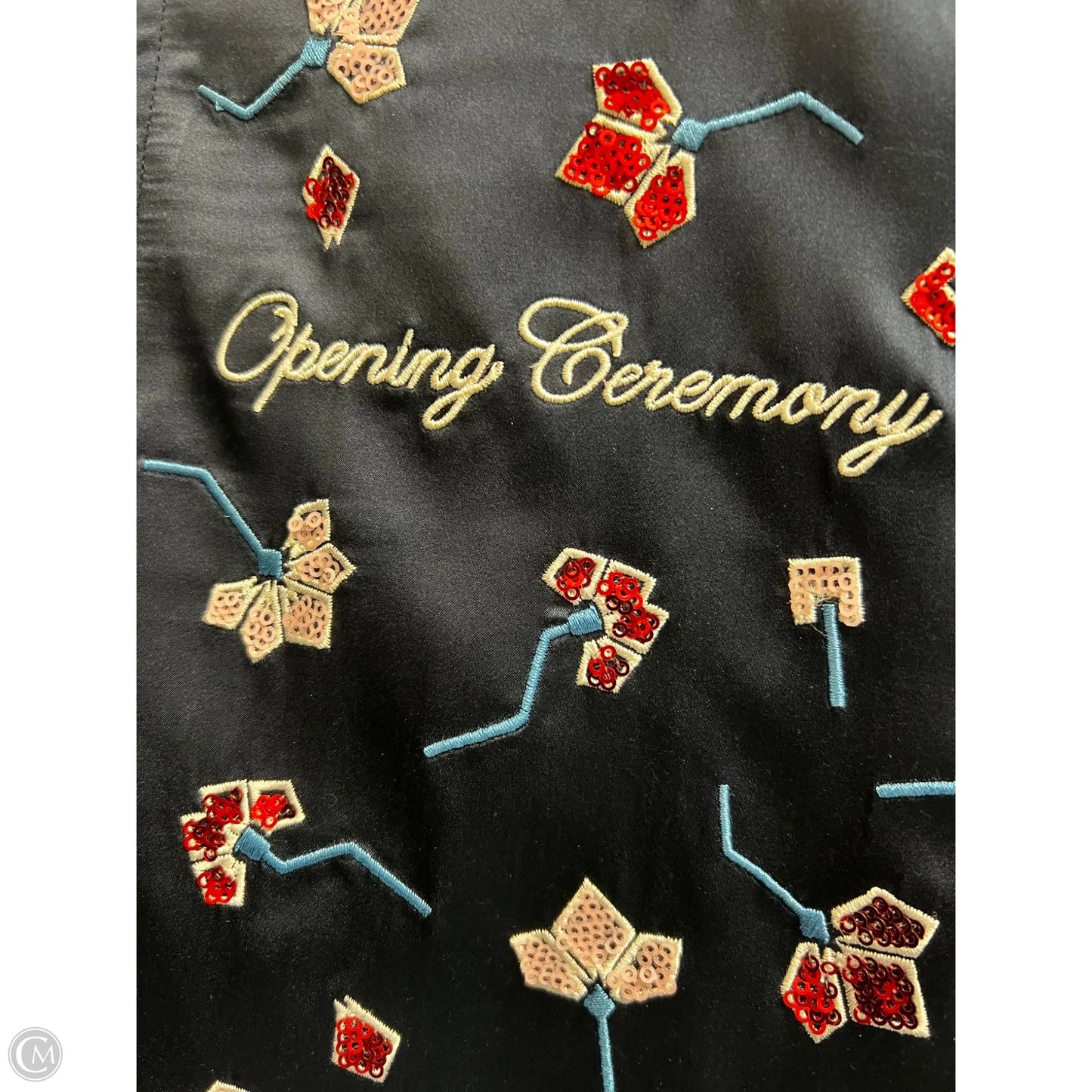 Jacket Designer By Opening Ceremony In Blue & Red & White, Size: S