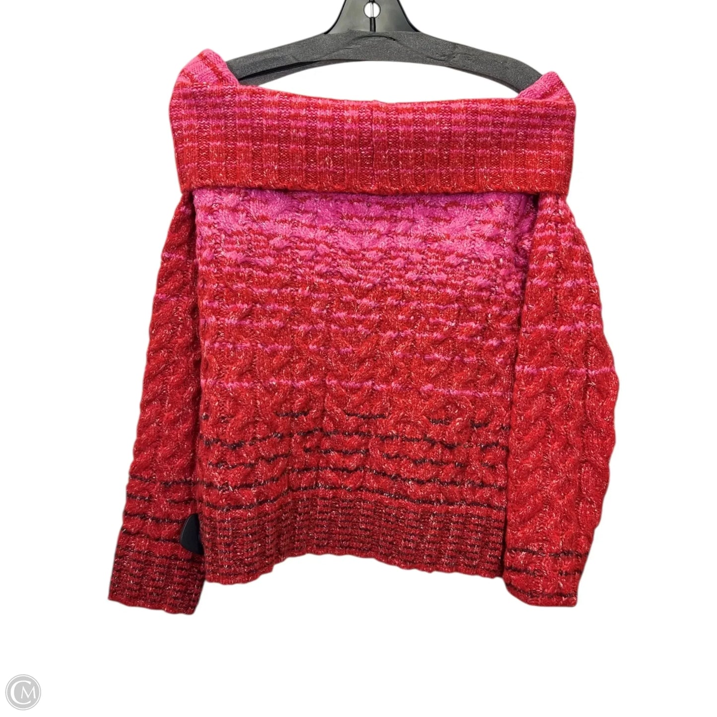 Sweater Designer By Staud In Pink & Red, Size: M