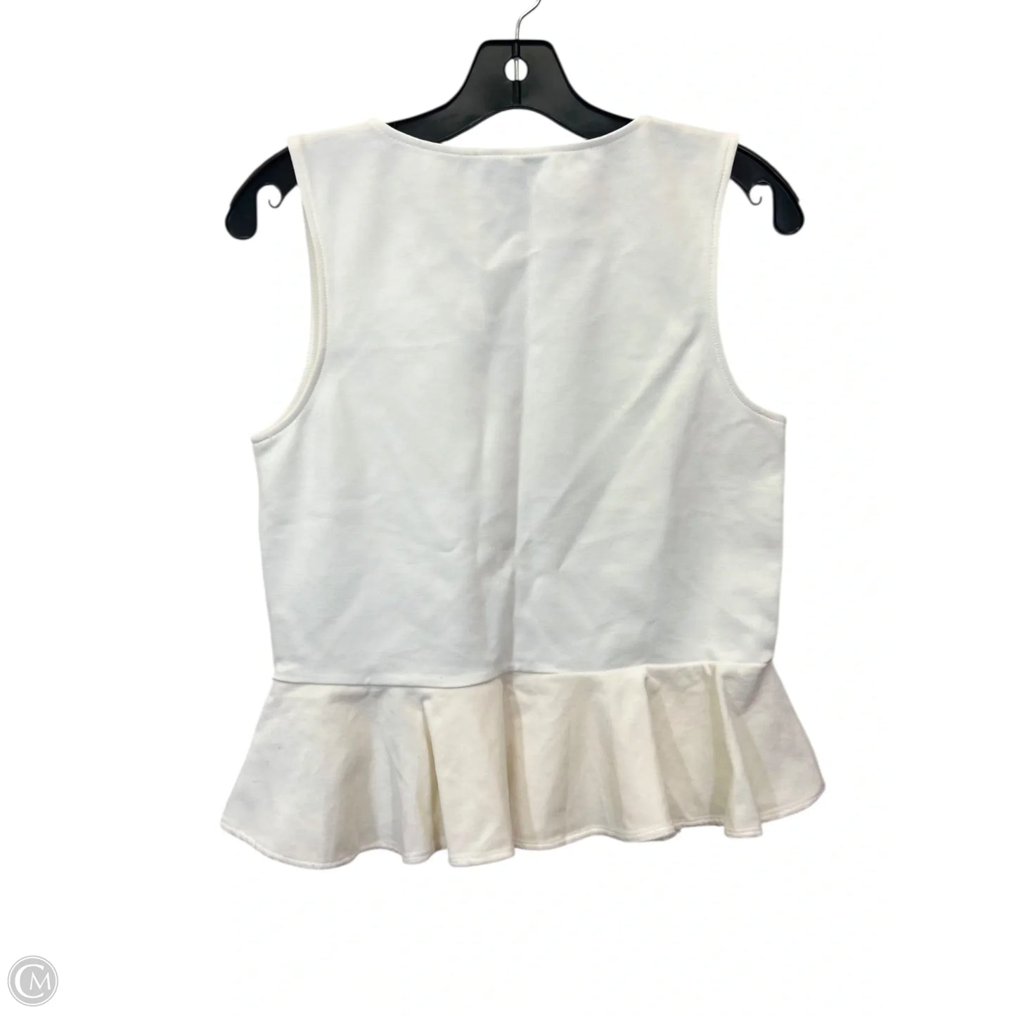 Top Sleeveless By J. Crew In Cream, Size: M