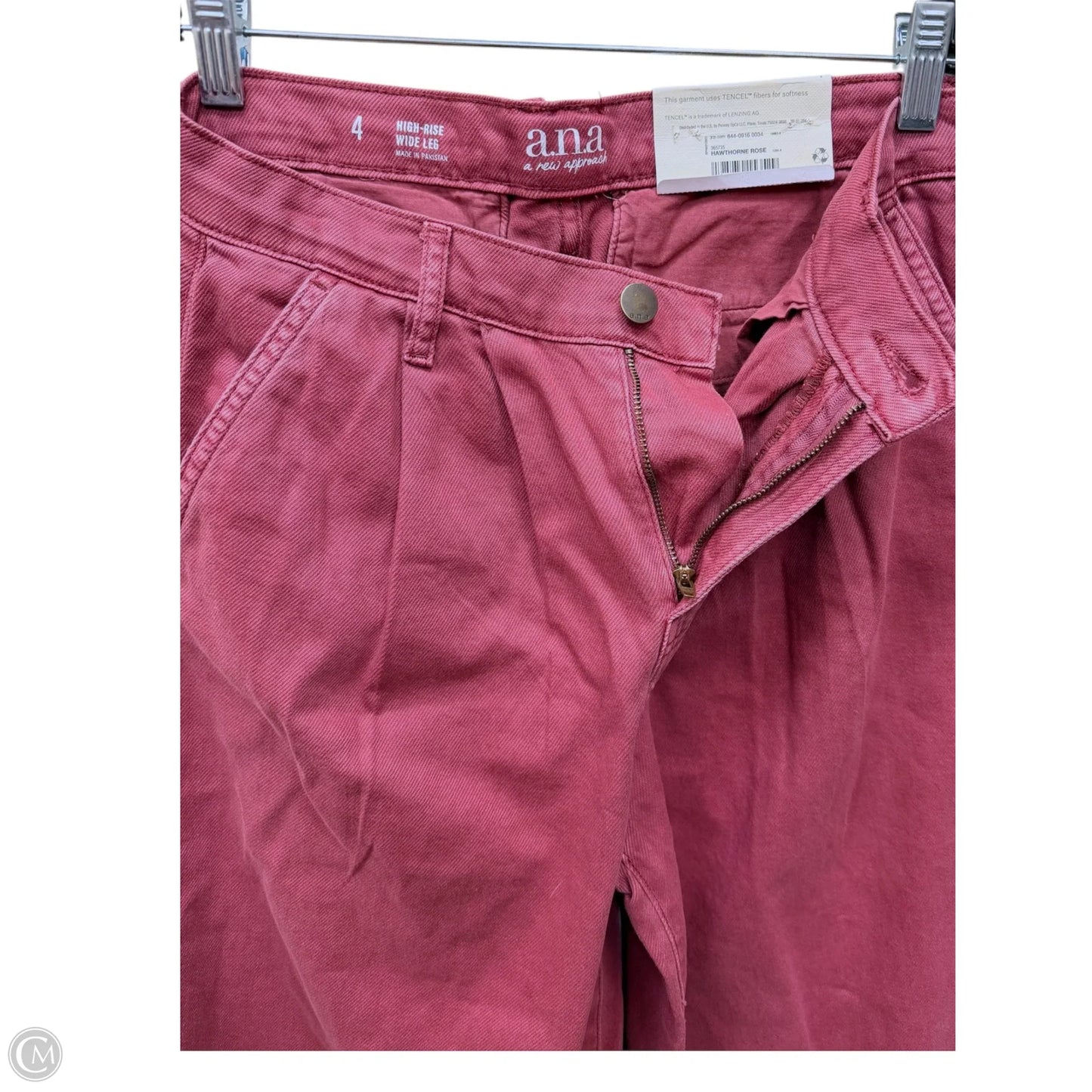 Jeans Wide Leg By Ana In Rose, Size: 4