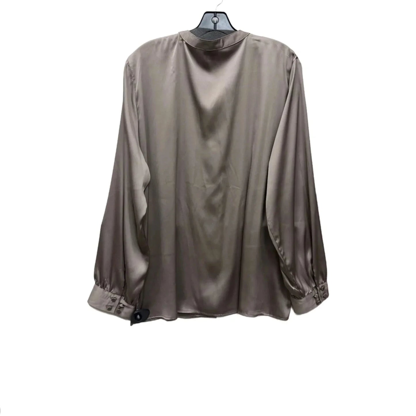 Top Long Sleeve By Chicos In Taupe, Size: Xl